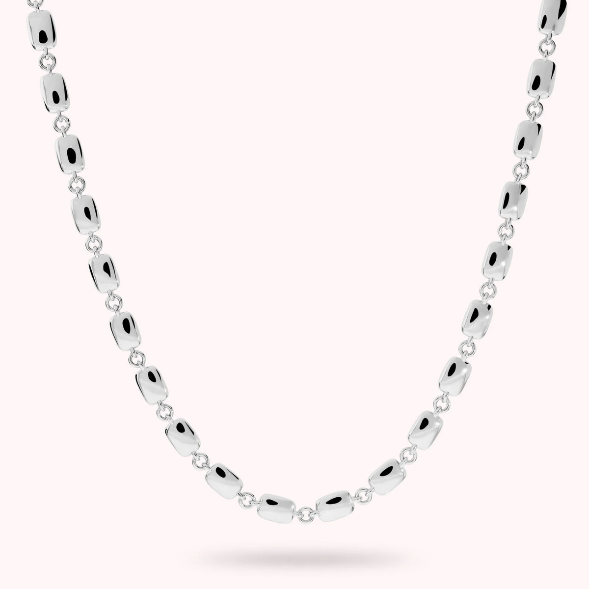 Halskette mit polierter Nugget-Kette