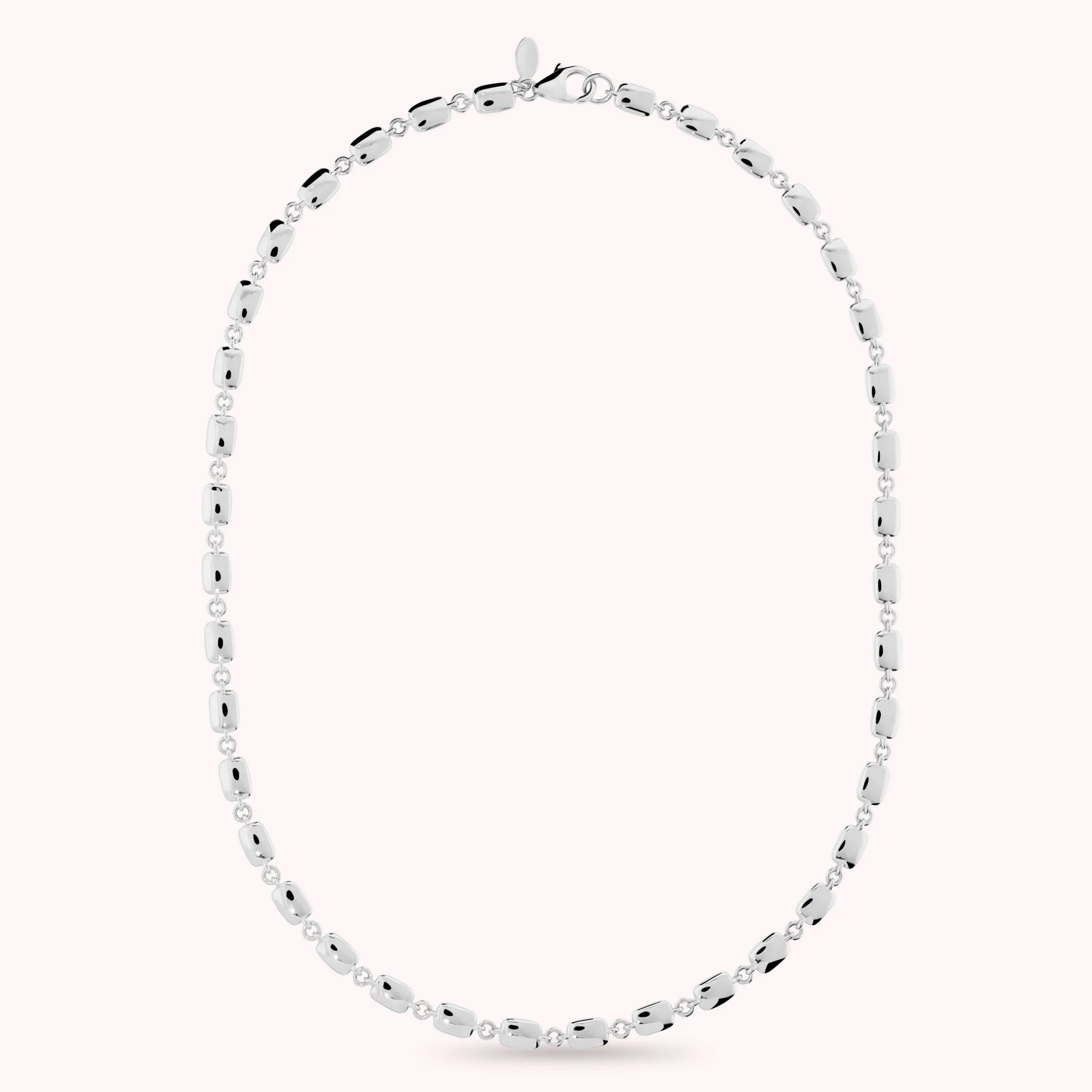 Necklace with Shiny Nugget Chain