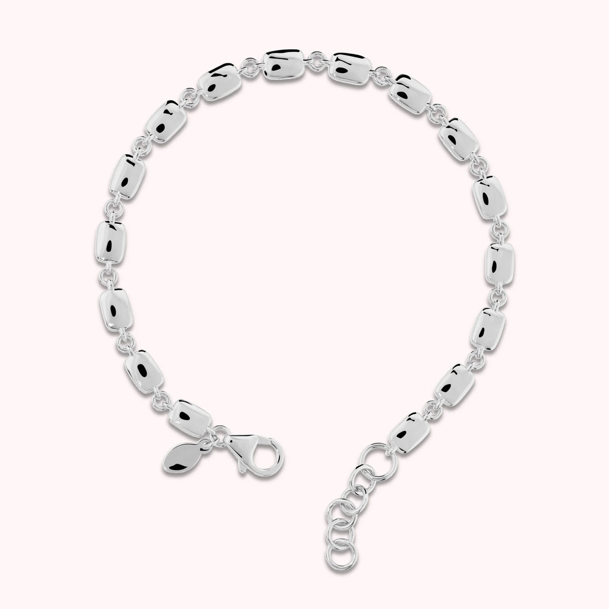 Bracciale Maglia a Pepite Lucido