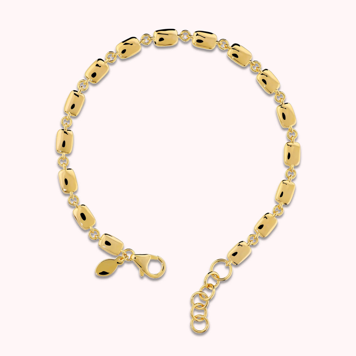 Bracciale Maglia a Pepite Lucido