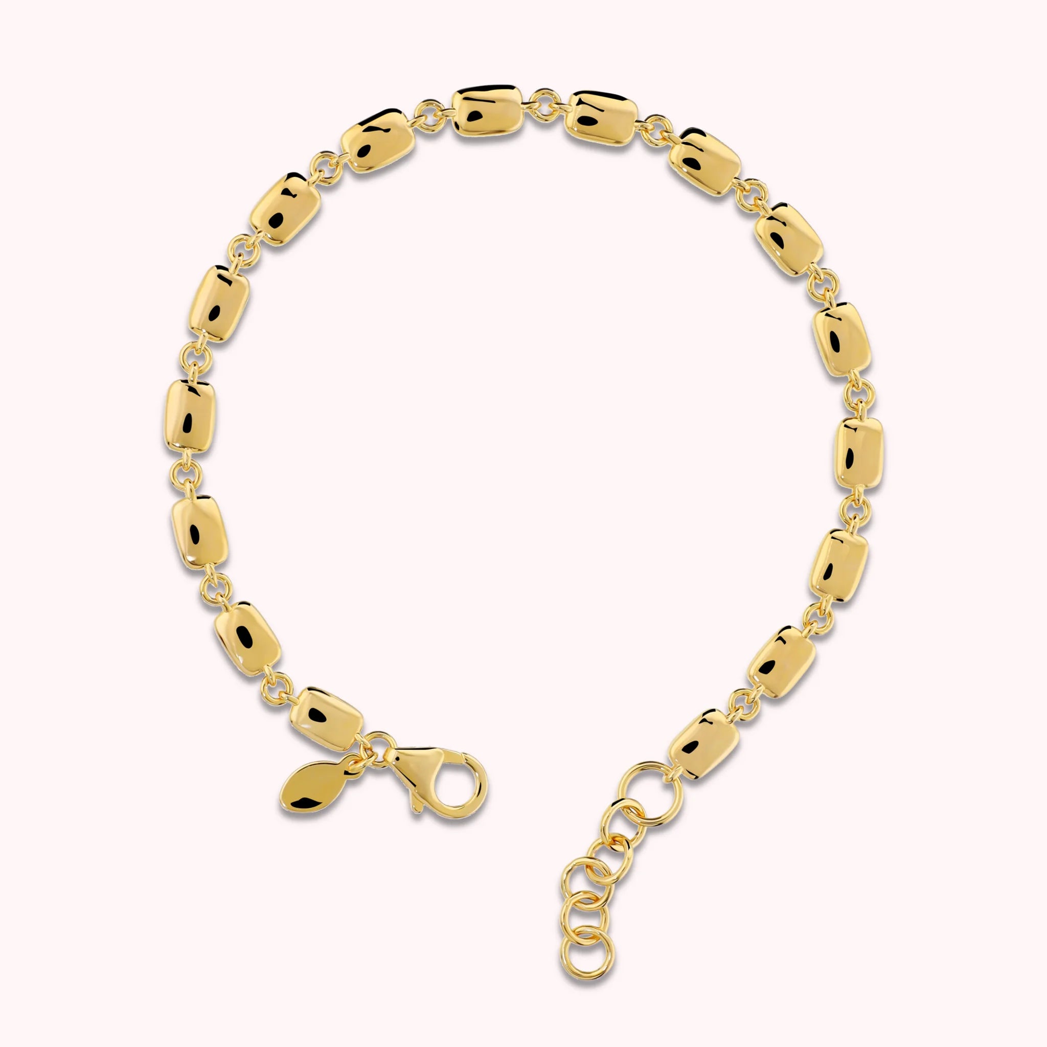Bracelet with Shiny Nugget Chain