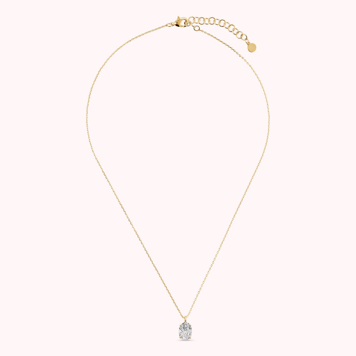 Collana Attimi di Luce con con Cubic Zirconia Bianca Ovale