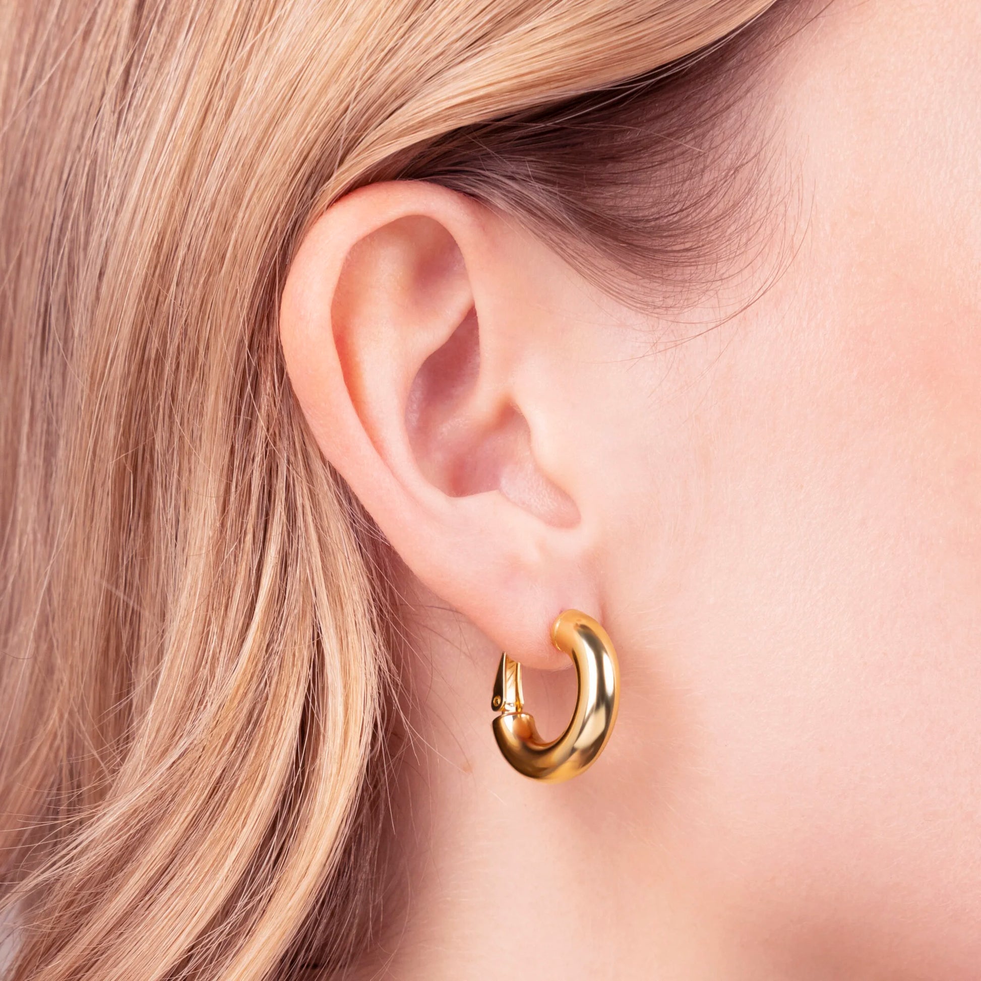 Orecchini a Cerchio Lucidi Bombati