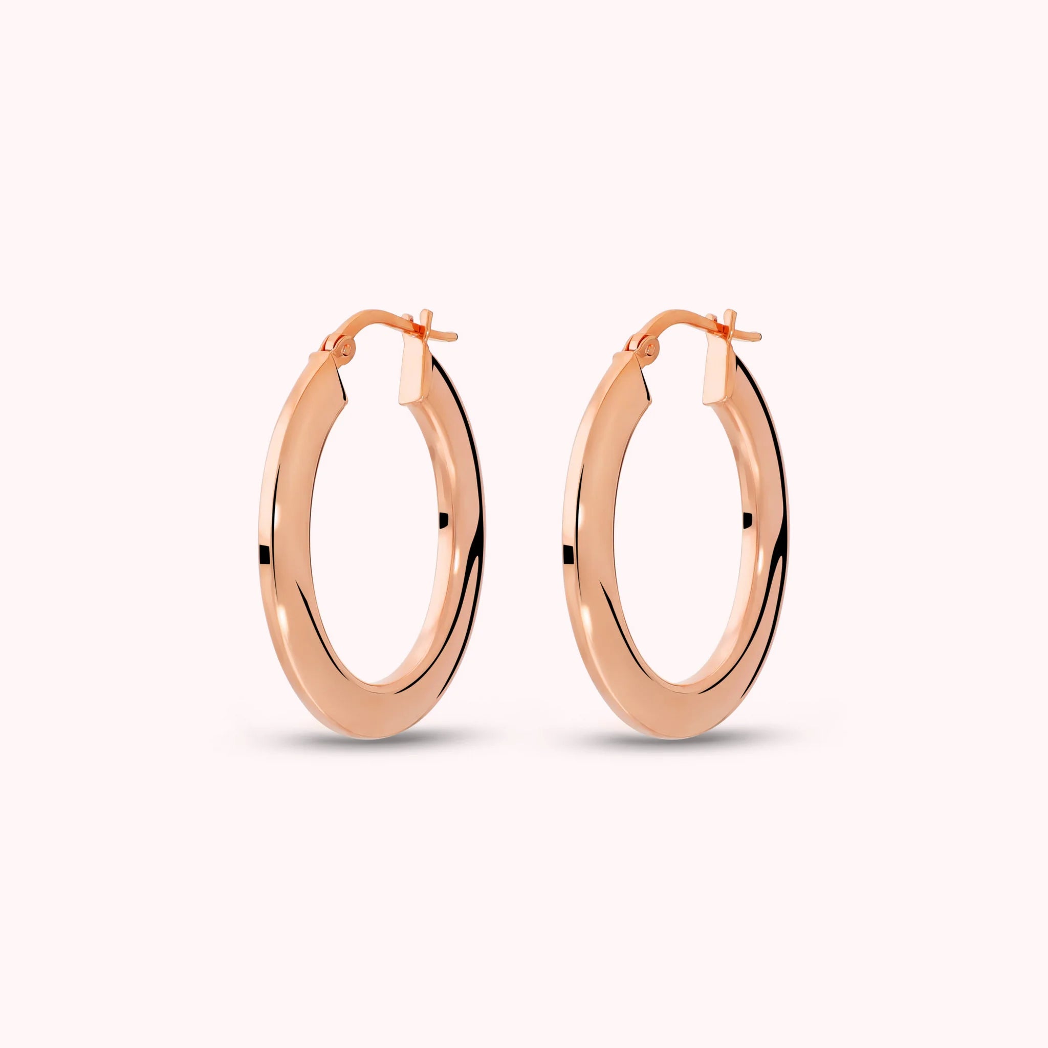 Flat Oval Earrings