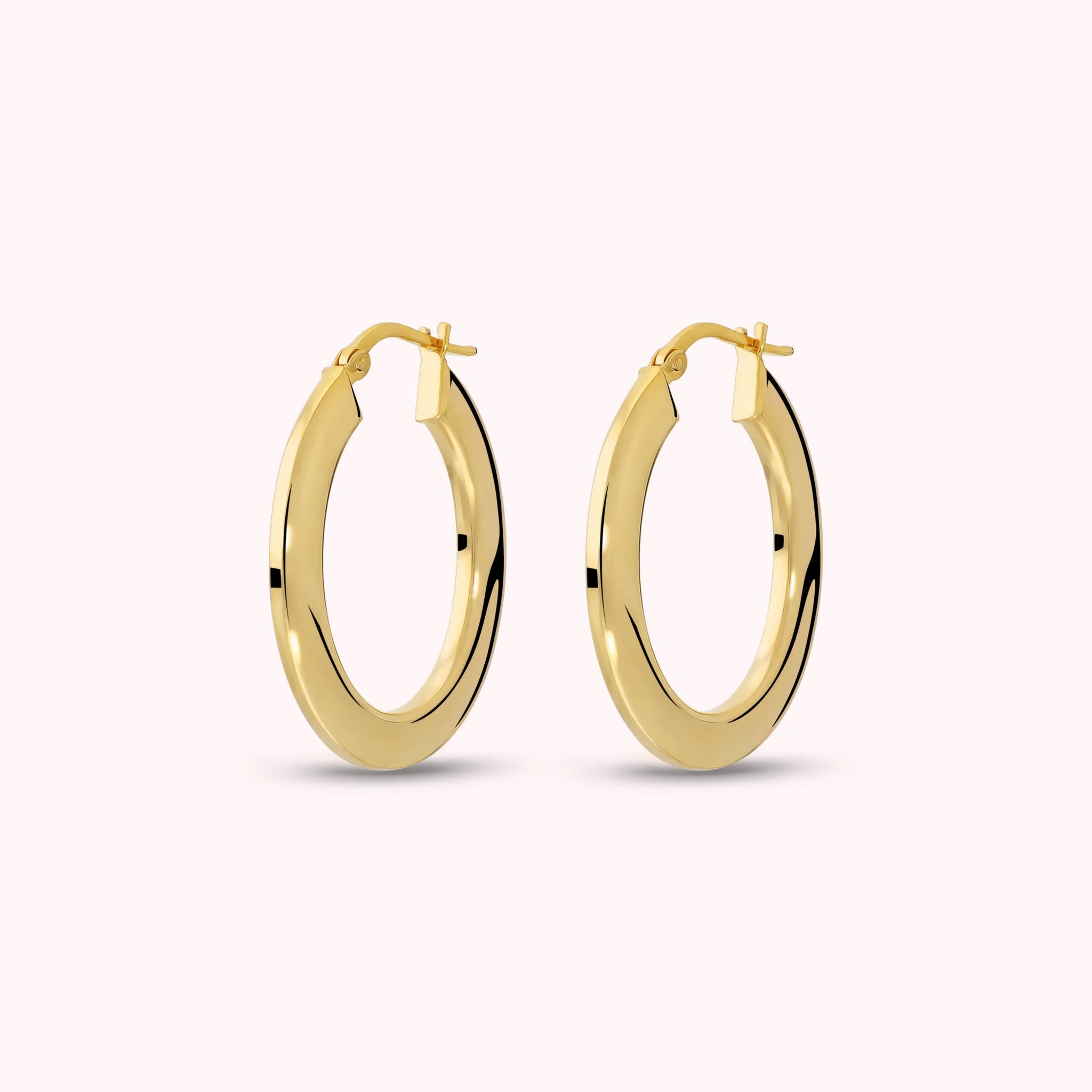 Flat Oval Earrings