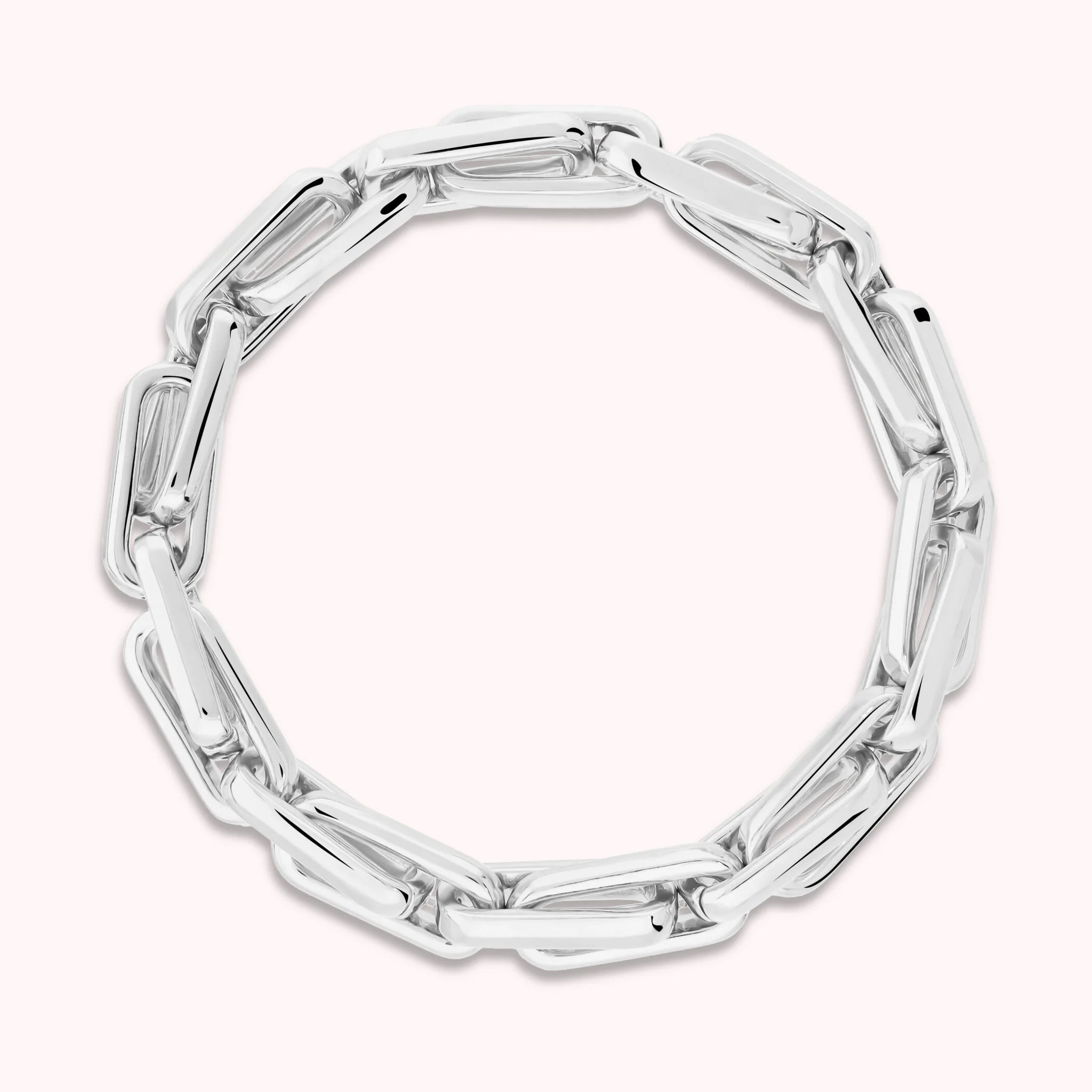 Elastic Bracelet with Elongated Links