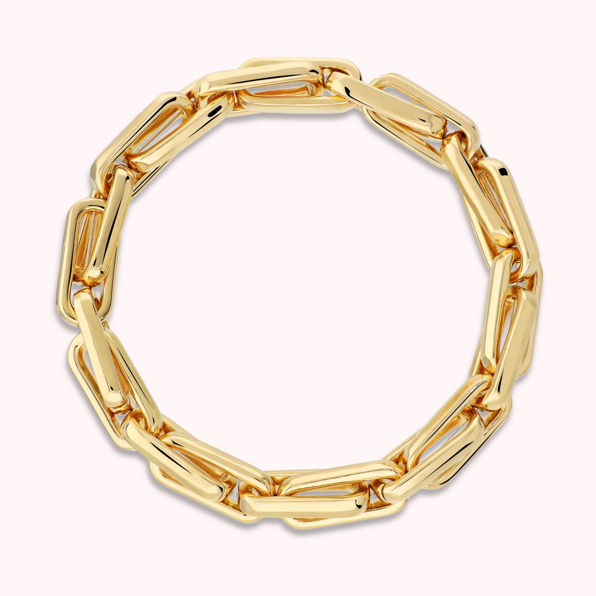 Elastic Bracelet with Elongated Links