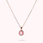 Collana con Punto Luce in Prisma Gem Taglio Cushion