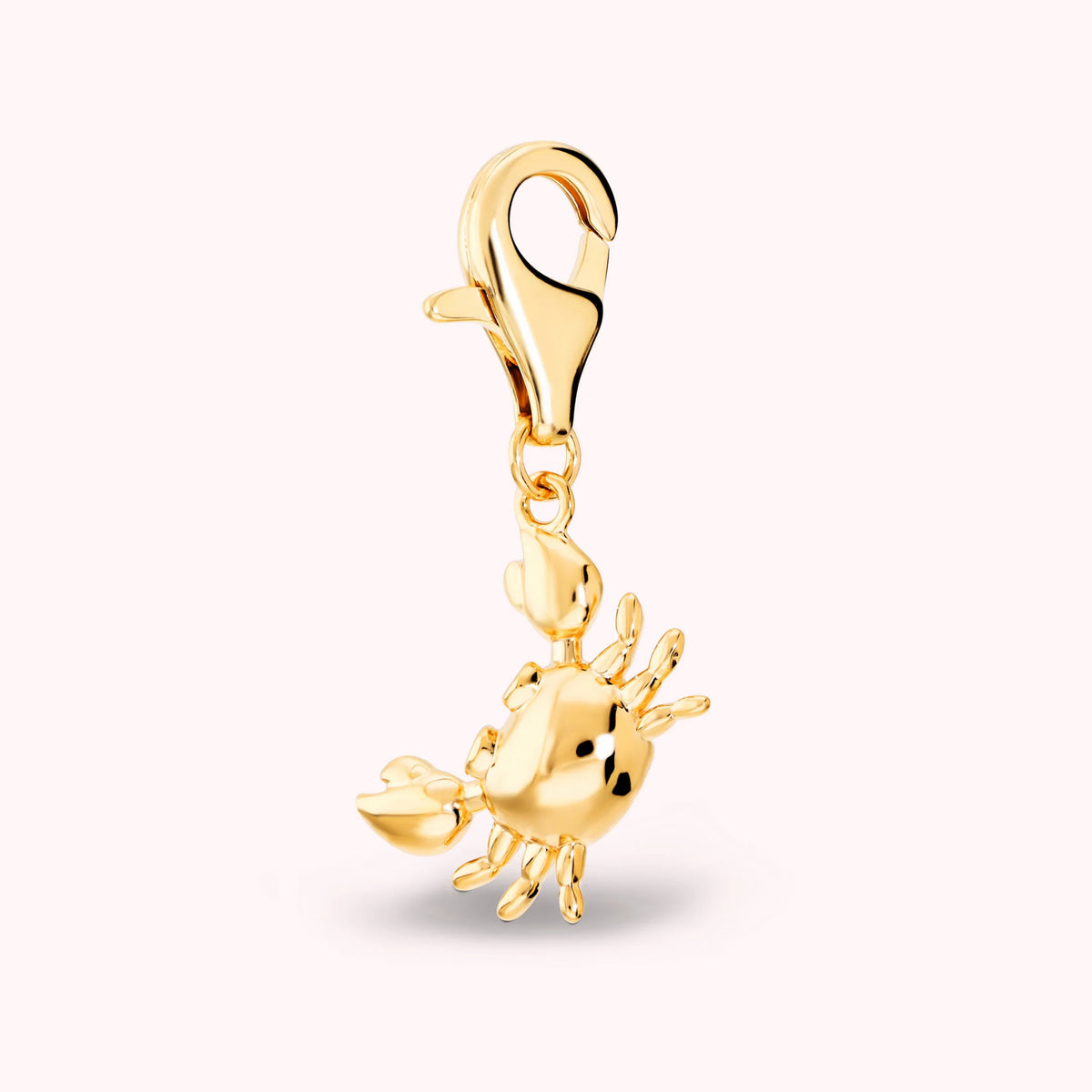 SUMMER CHARM - Crab Pendant with Cubic Zirconia Pavé