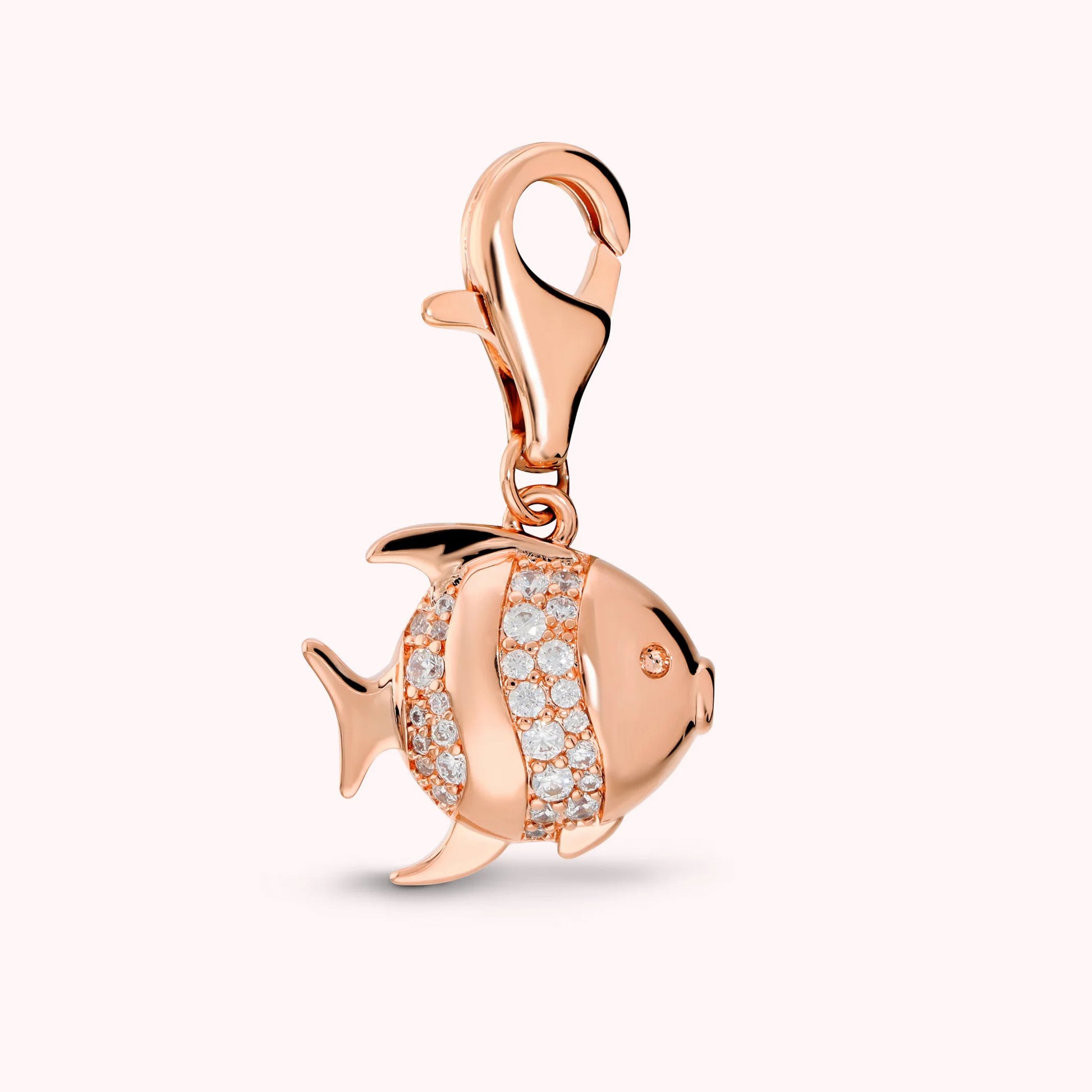 SUMMER CHARM - Ciondolo Pesce con Pavé di Cubic Zirconia