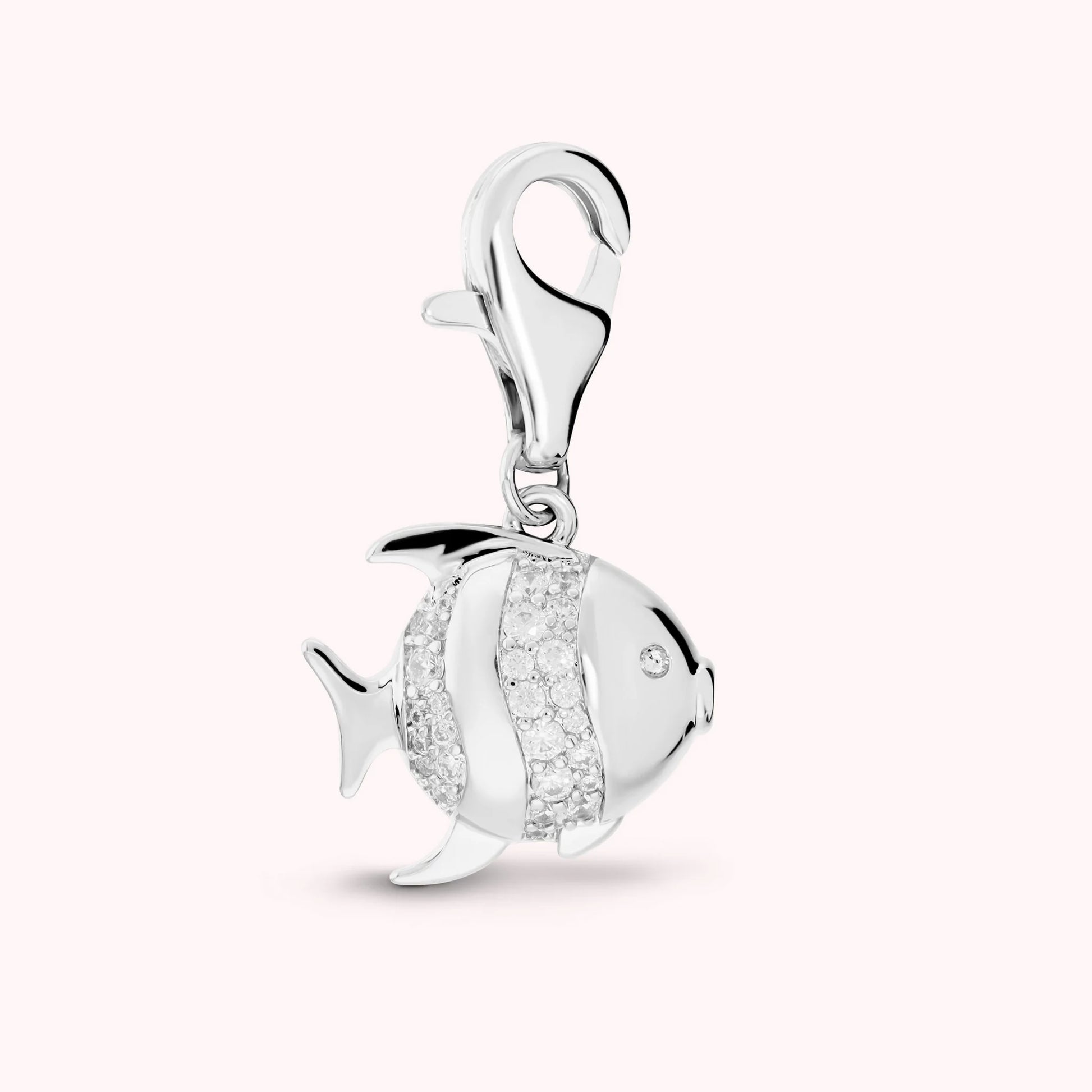 SUMMER CHARM - Ciondolo Pesce con Pavé di Cubic Zirconia