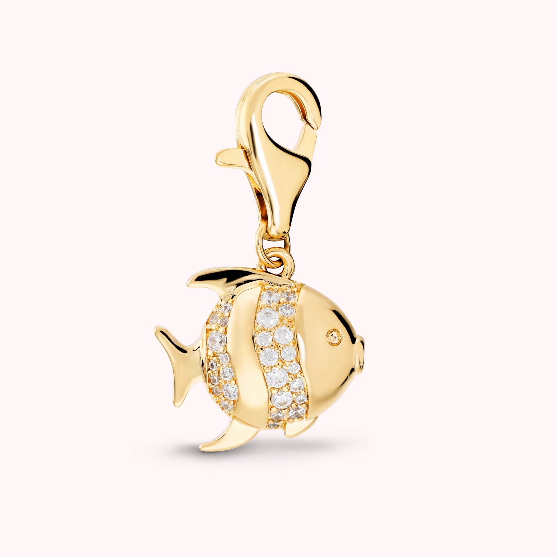 SUMMER CHARM - Ciondolo Pesce con Pavé di Cubic Zirconia