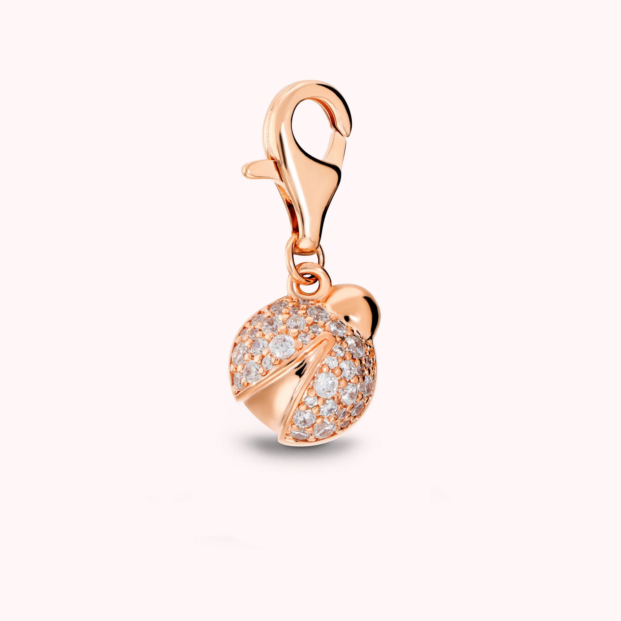 LUCKY CHARM - Ciondolo Coccinella Portafortuna con Pavé di Cubic Zirconia