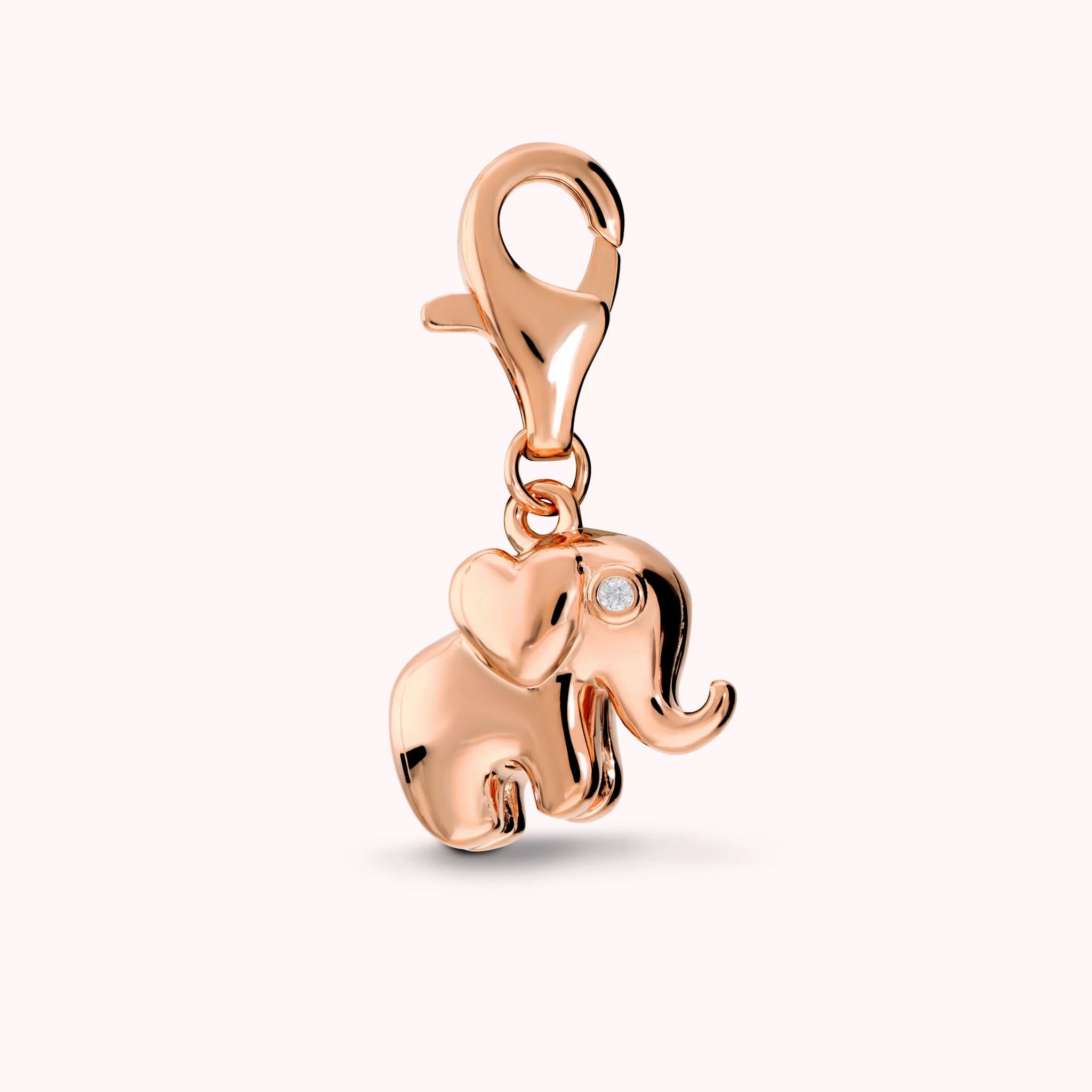 LUCKY CHARM - Ciondolo Elefante con Pavé di Cubic Zirconia