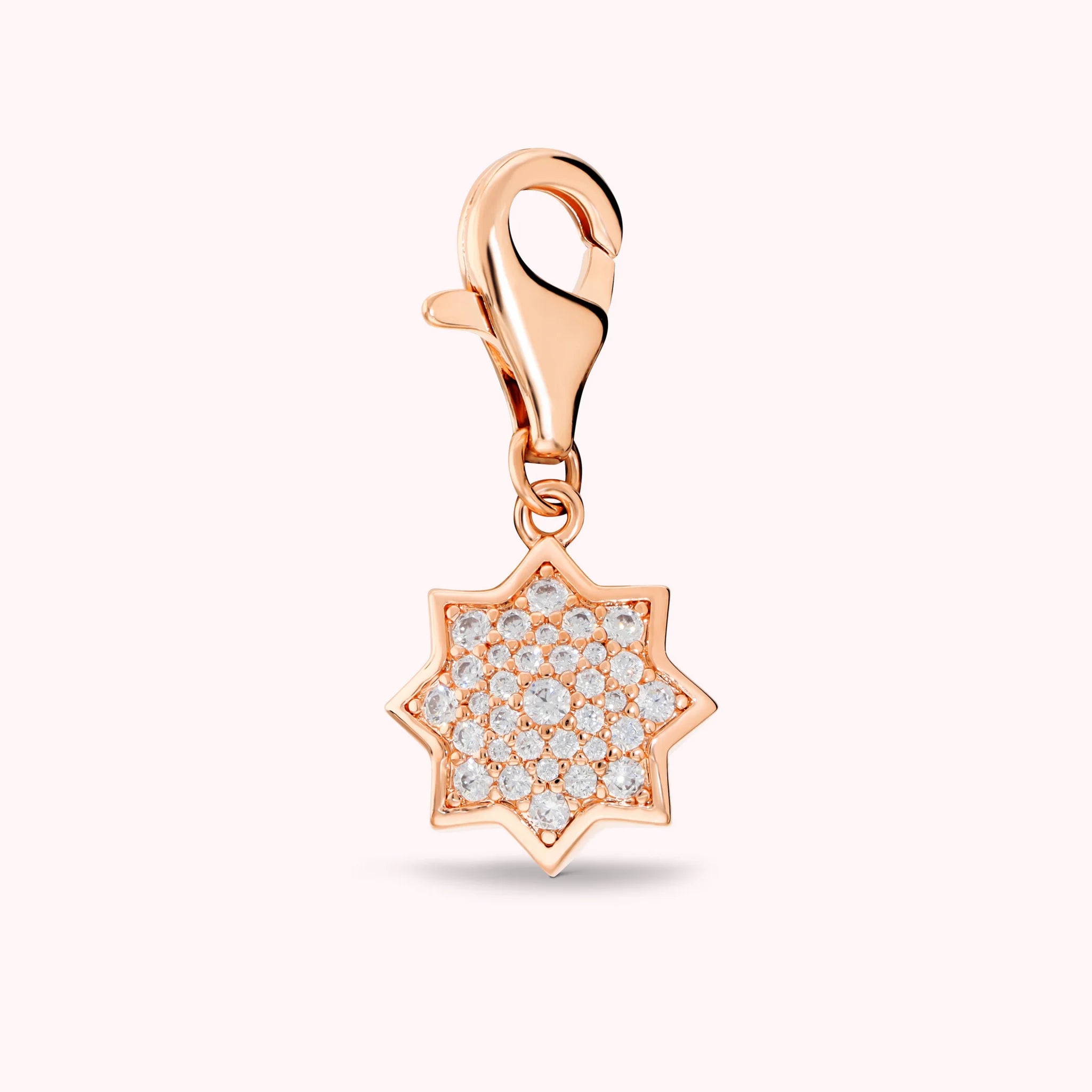 LUCKY CHARM - Star Pendant with Cubic Zirconia Pavé