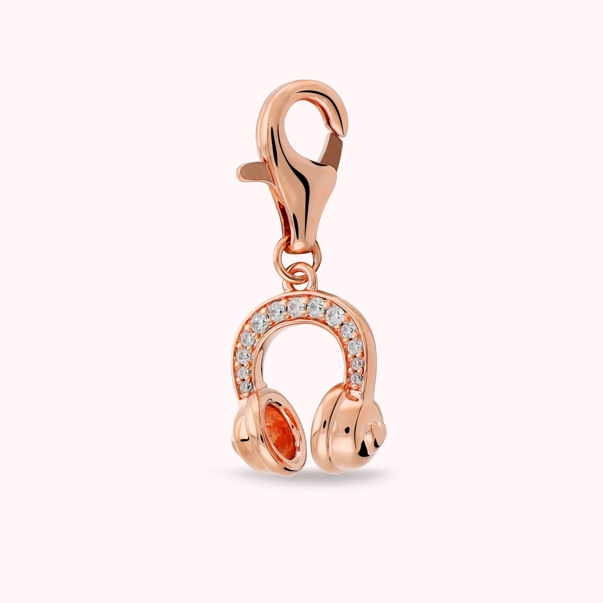 POP CHARM - Headphones Pendant with Cubic Zirconia Pavé