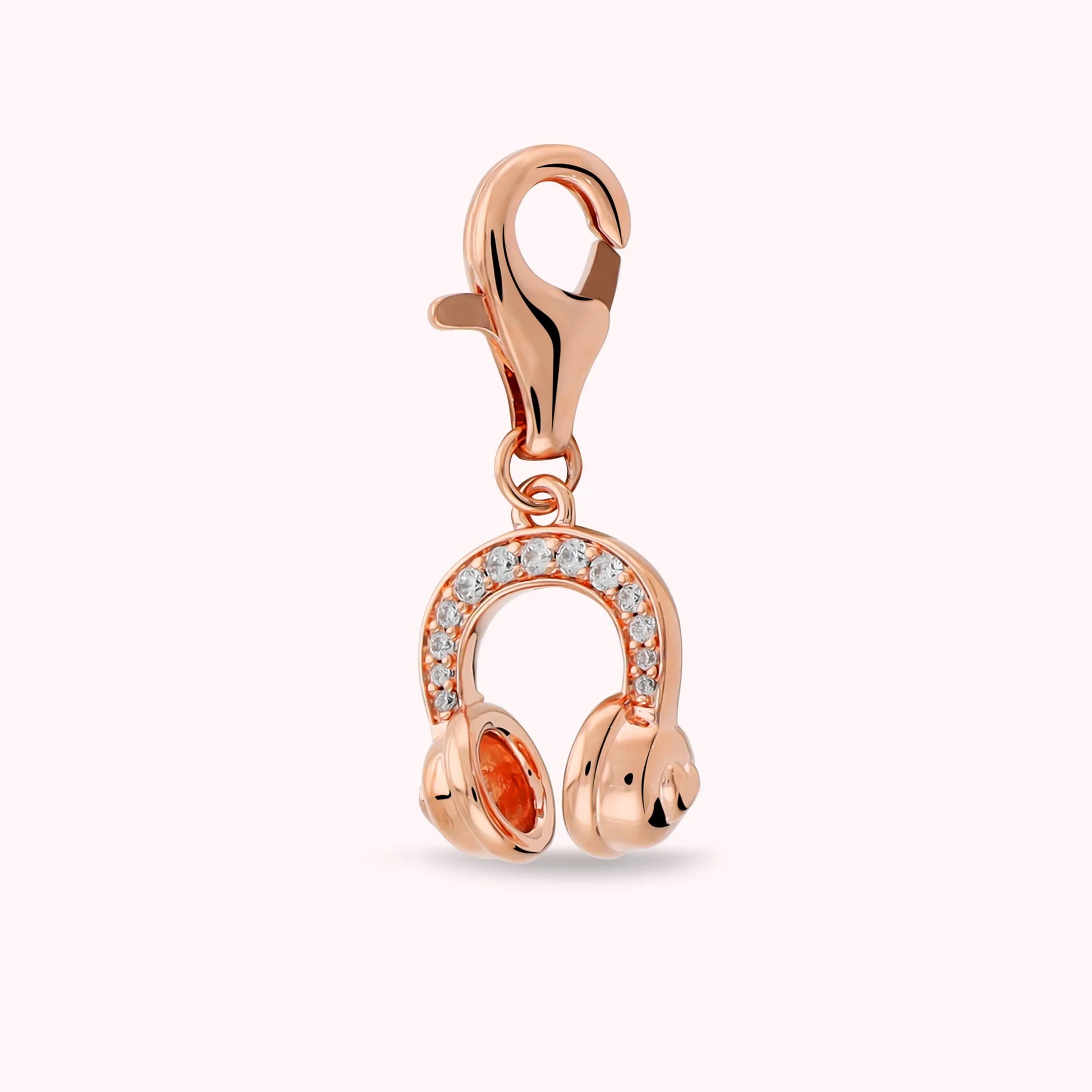 POP CHARM - Headphones Pendant with Cubic Zirconia Pavé