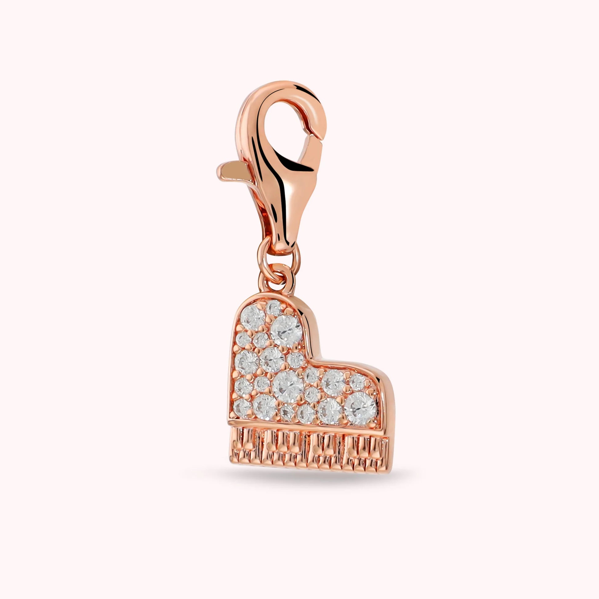 POP CHARM - Piano Pendant with Cubic Zirconia Pavé
