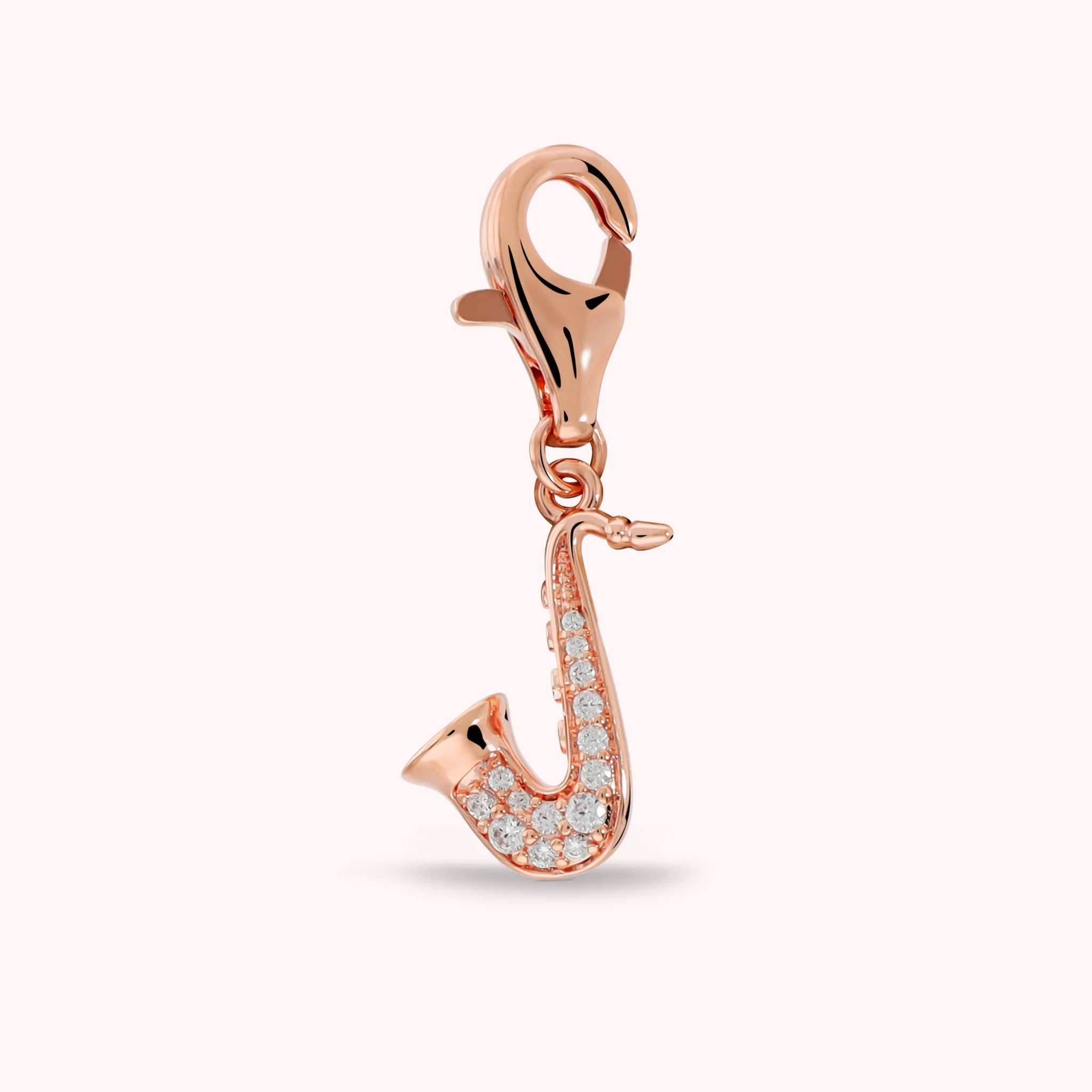 POP CHARM - Ciondolo Sassofono con Pavé di Cubic Zirconia