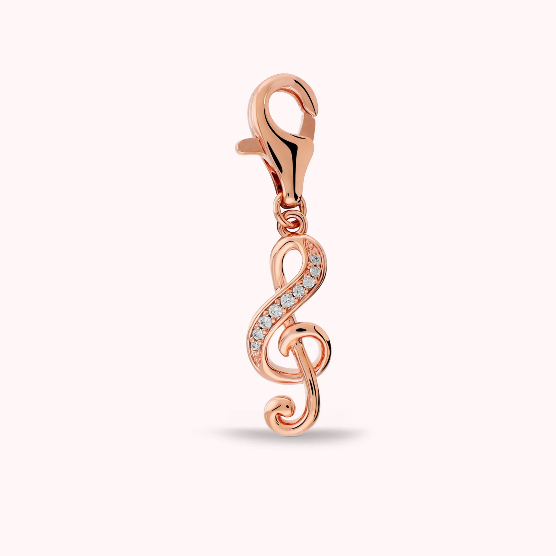 POP CHARM - Ciondolo Chiave di Violino con Pavé di Cubic Zirconia