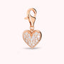 LUCKY CHARM - Heart Pendant with Cubic Zirconia Pavé