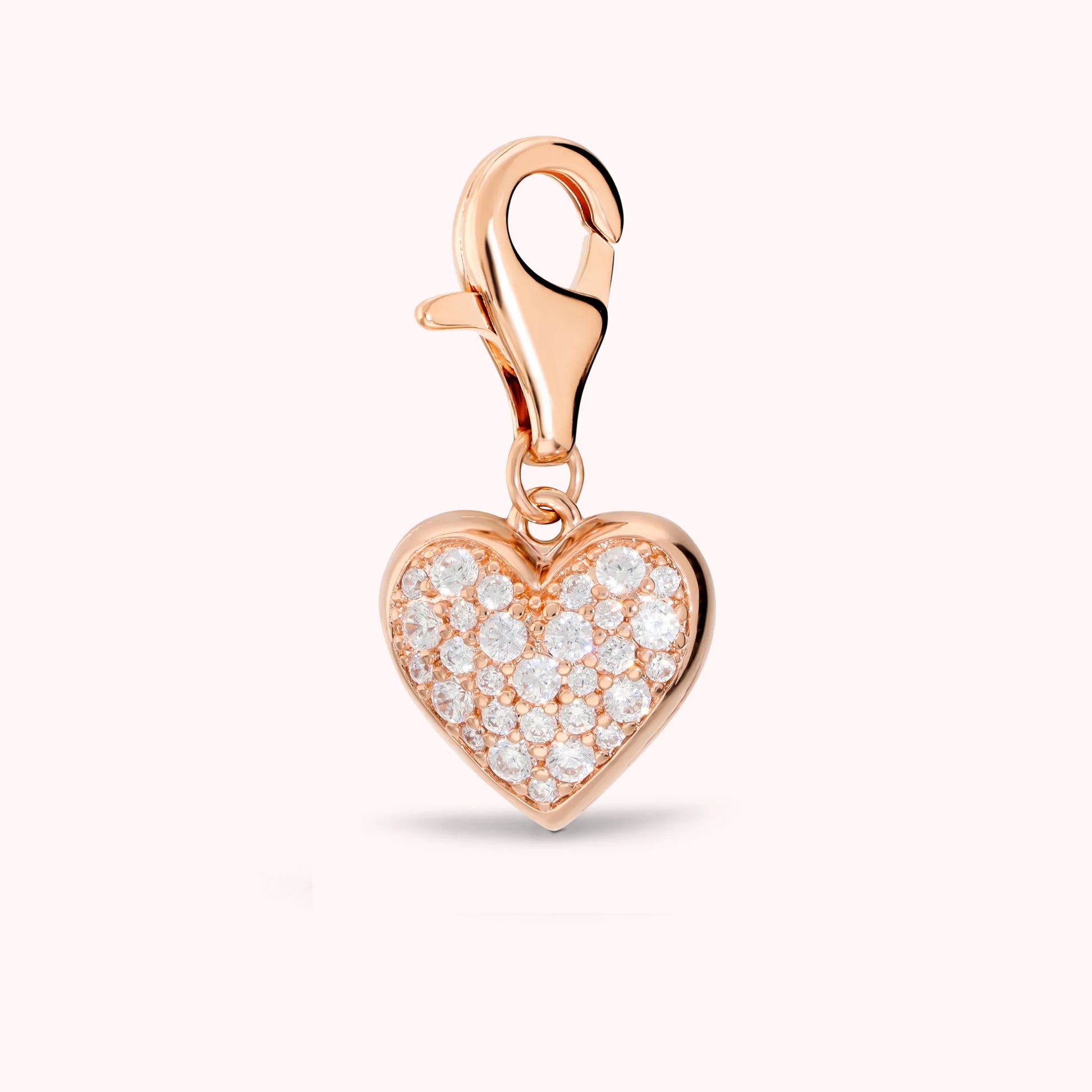 LUCKY CHARM - Ciondolo Cuore con Pavé di Cubic Zirconia