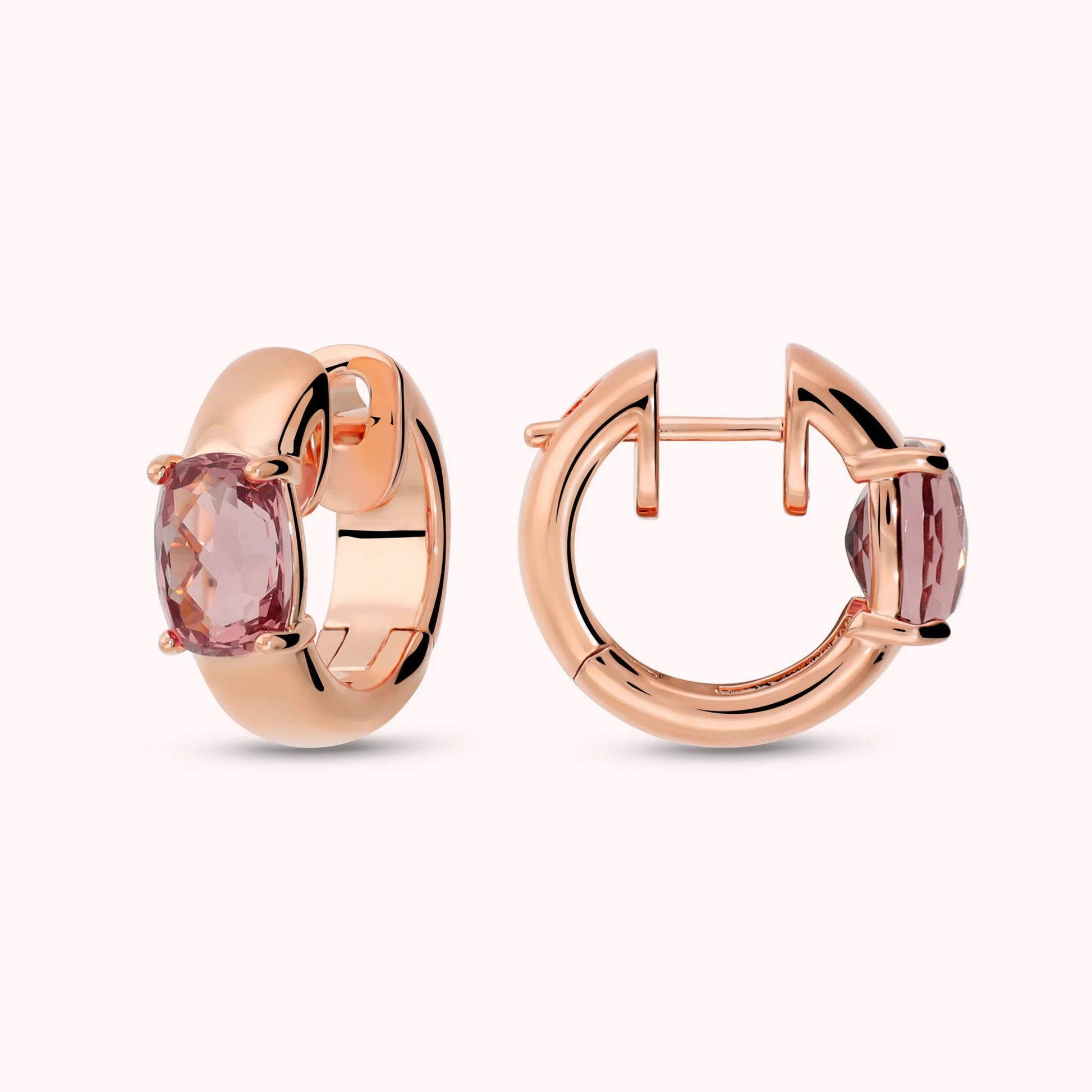 Hoop Earrings with Prisma Gem Mosaic Cut