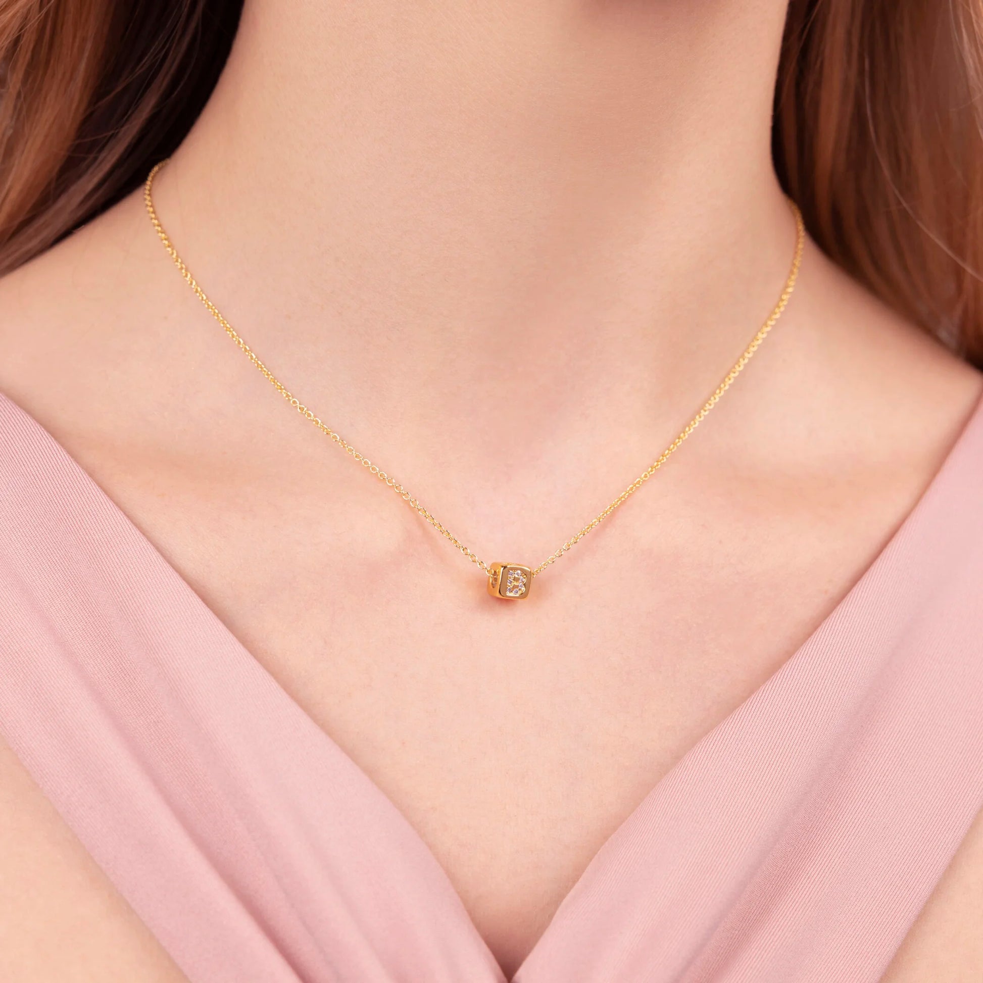 Dado Lettera S con Cubic Zirconia