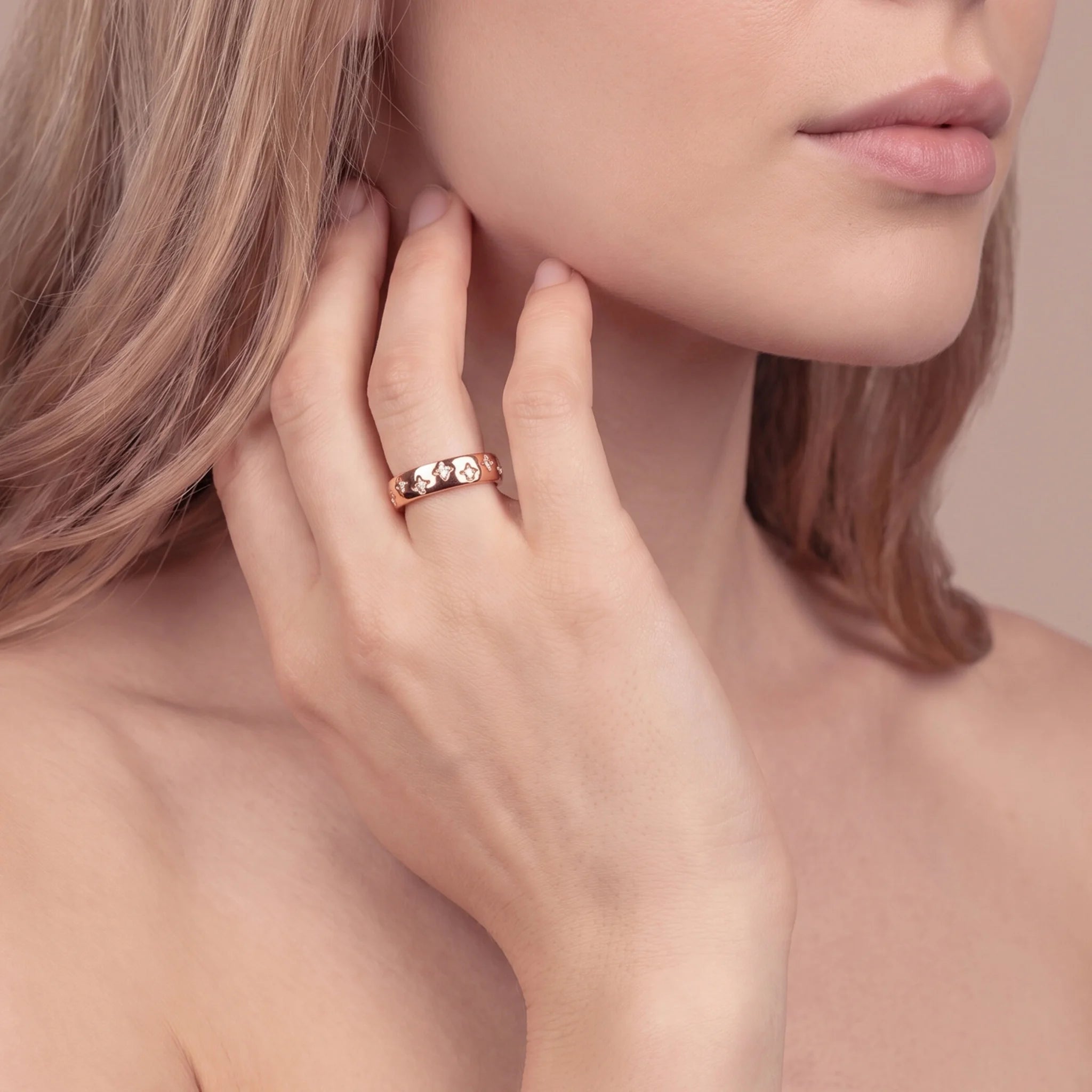 Anello Fedina Étoile con Punti Luce in Cubic Zirconia