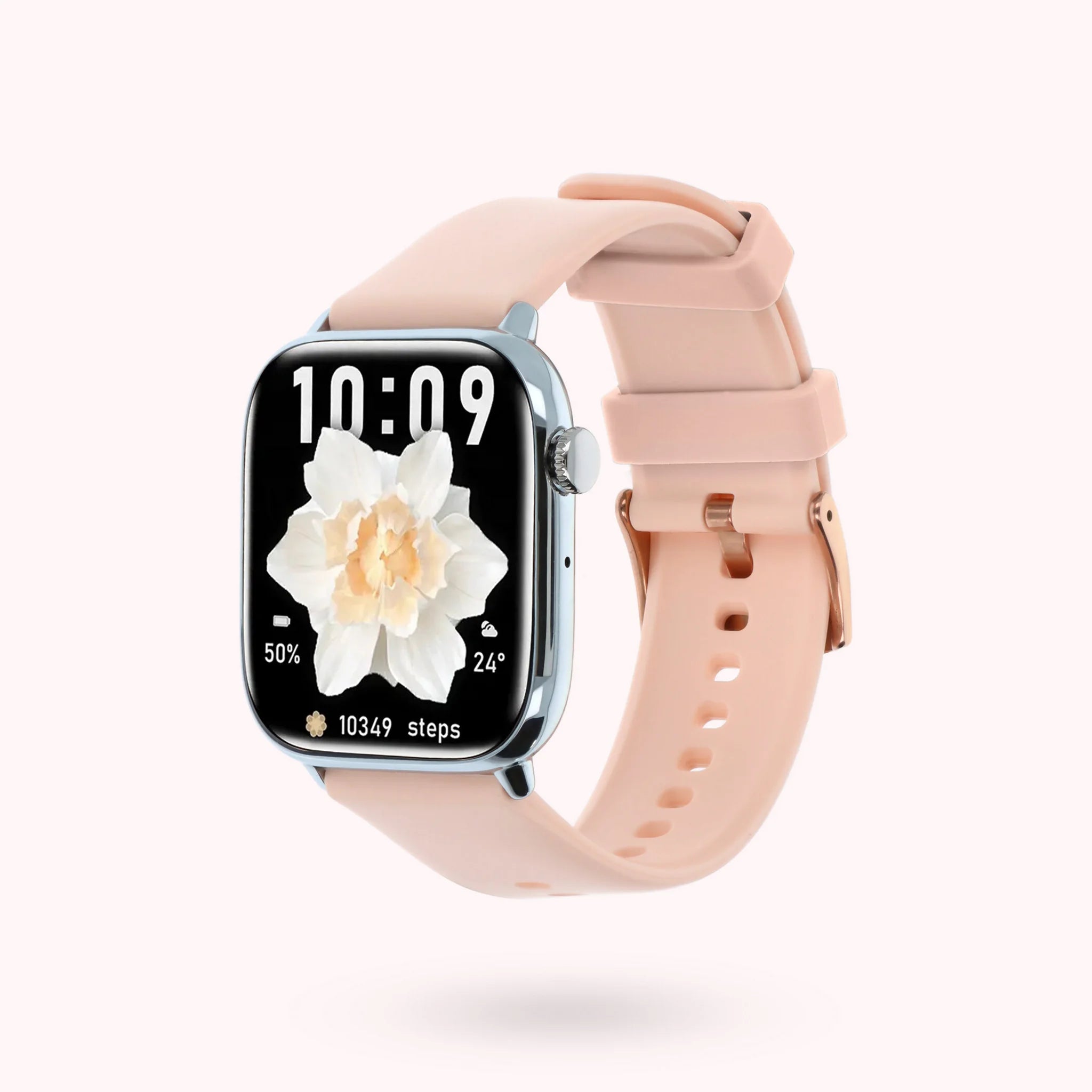 Women's Smartwatch - Case Color Silver Rectangular 45x39mm