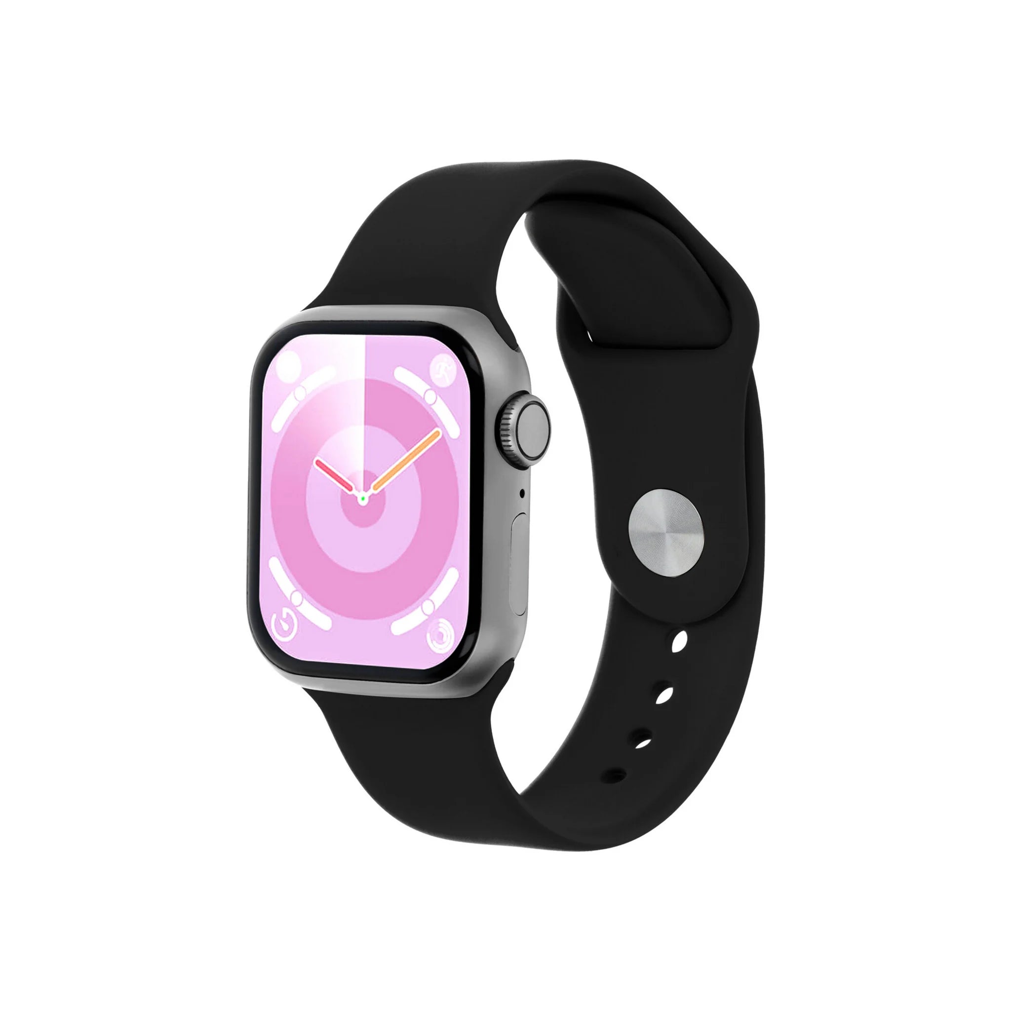 Women's Smartwatch - Gray Satin Rectangular Case 41x35mm