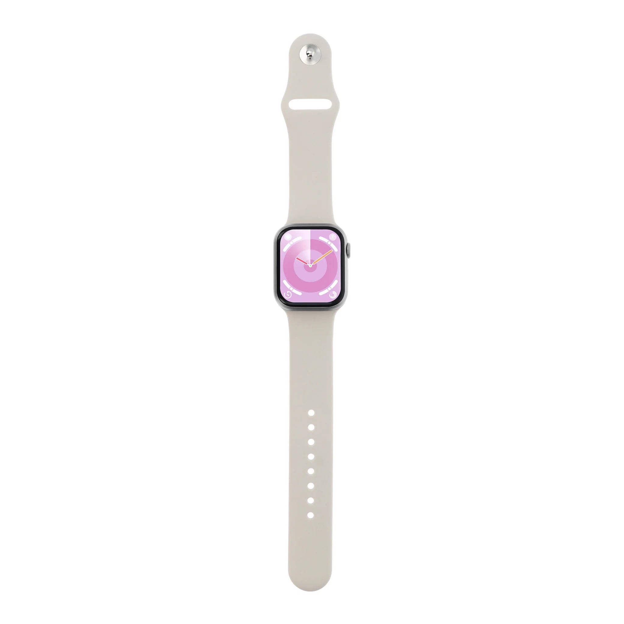 Women's Smartwatch - Gray Satin Rectangular Case 41x35mm