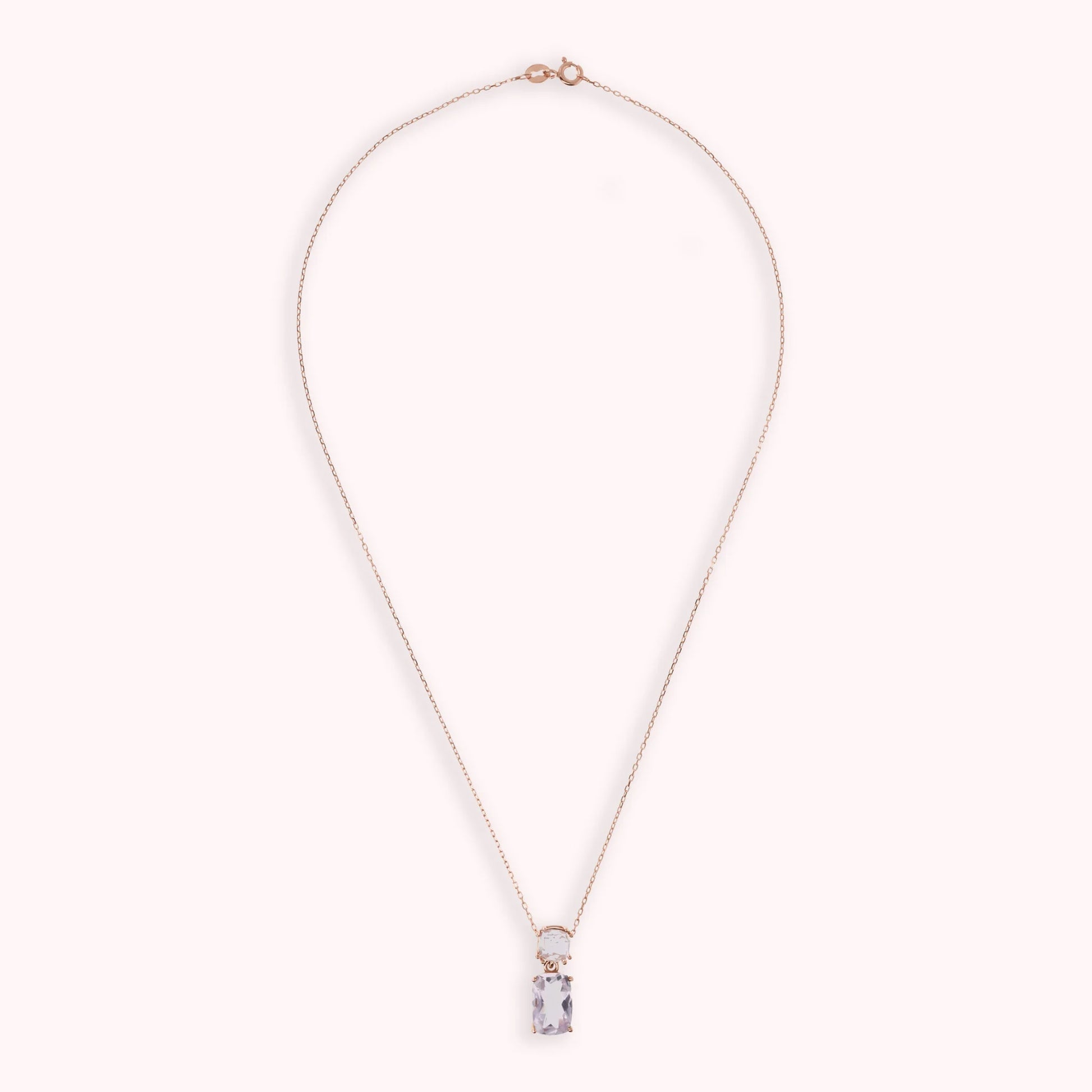 9 Kt rose gold necklace with pendant