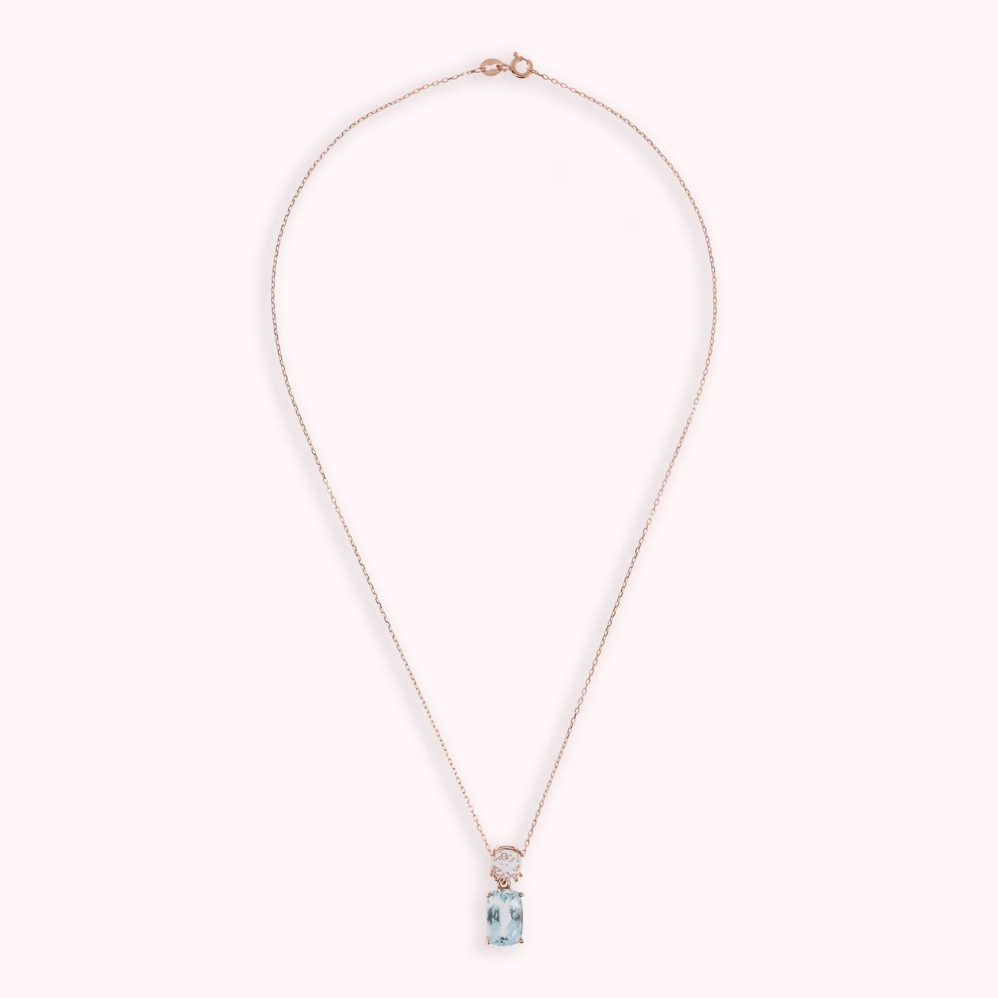 9 Kt rose gold necklace with pendant
