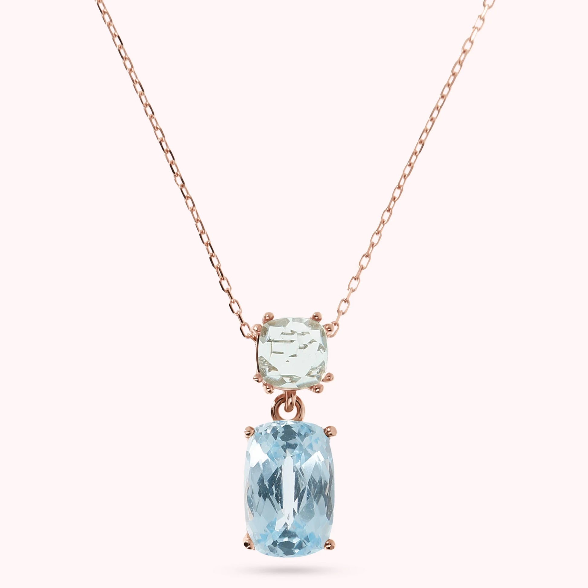 9 Kt rose gold necklace with pendant