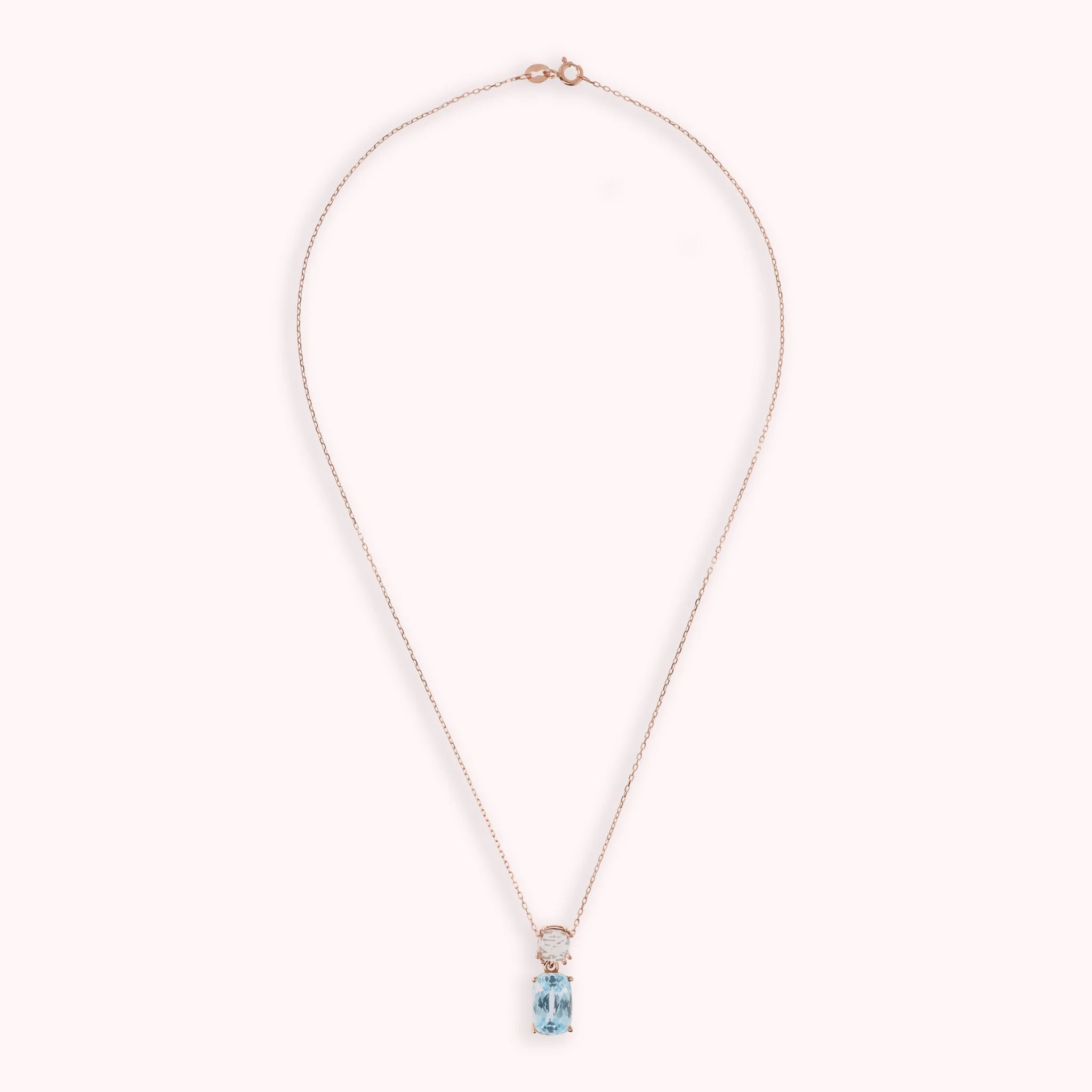 9 Kt rose gold necklace with pendant