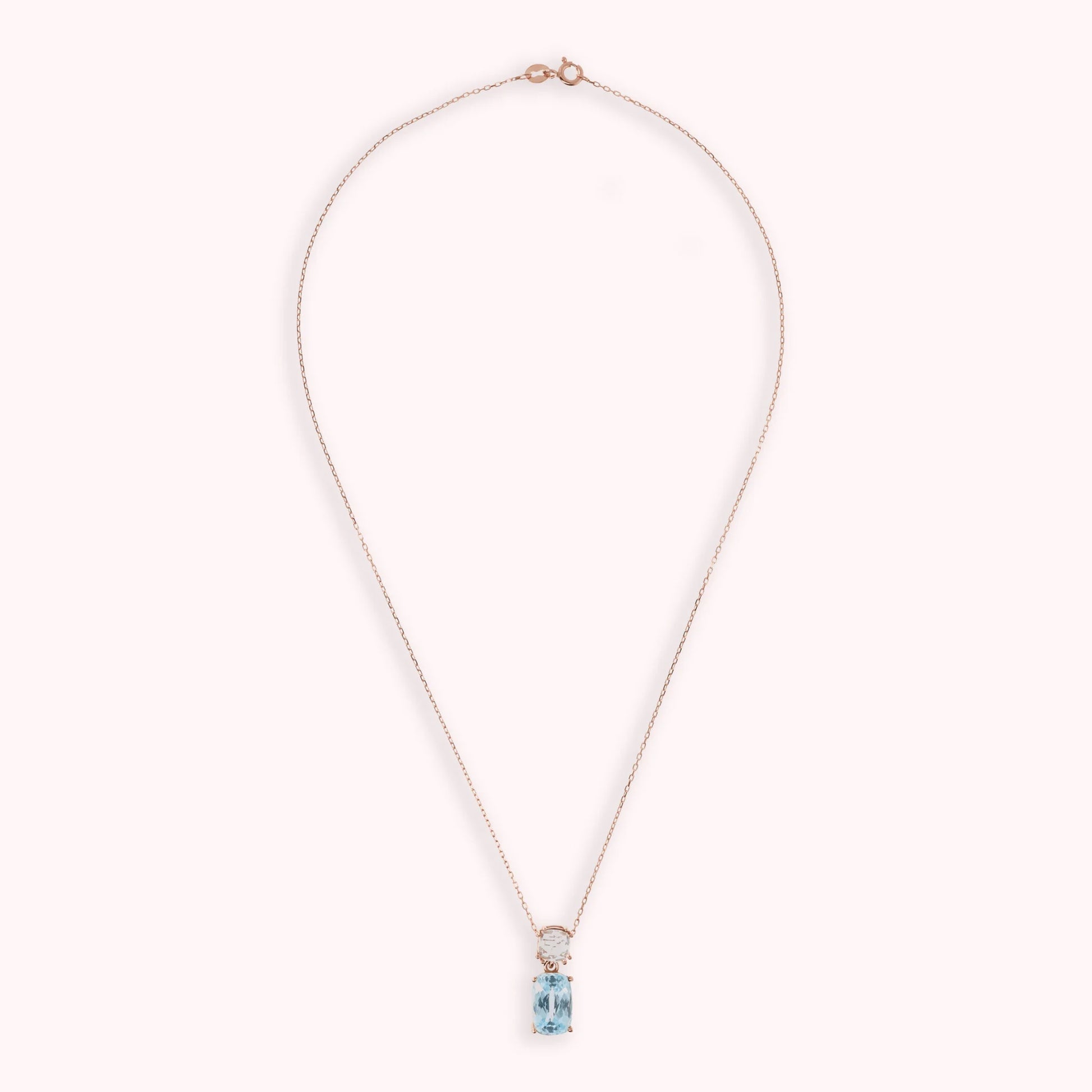 9 Kt rose gold necklace with pendant