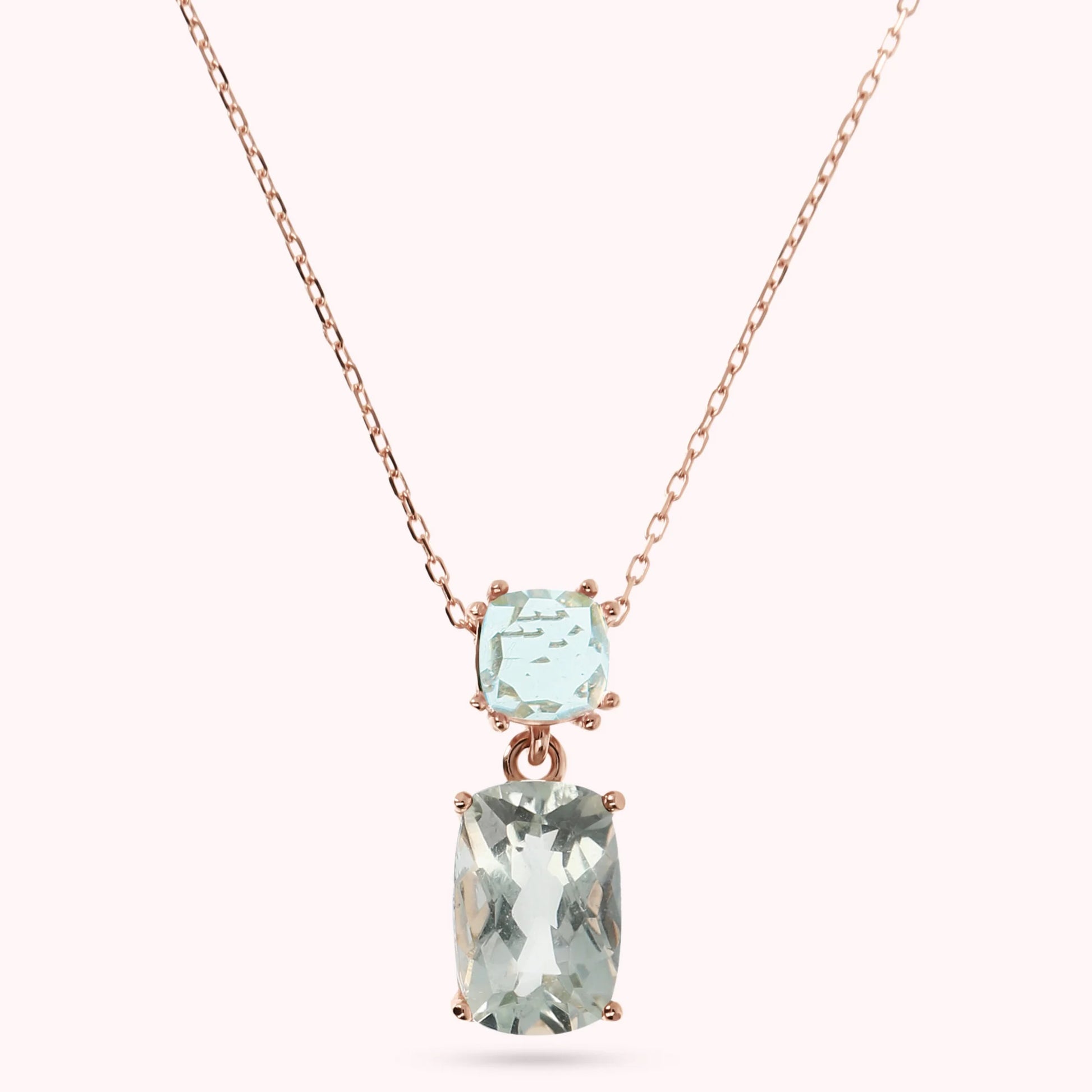 9 Kt rose gold necklace with pendant