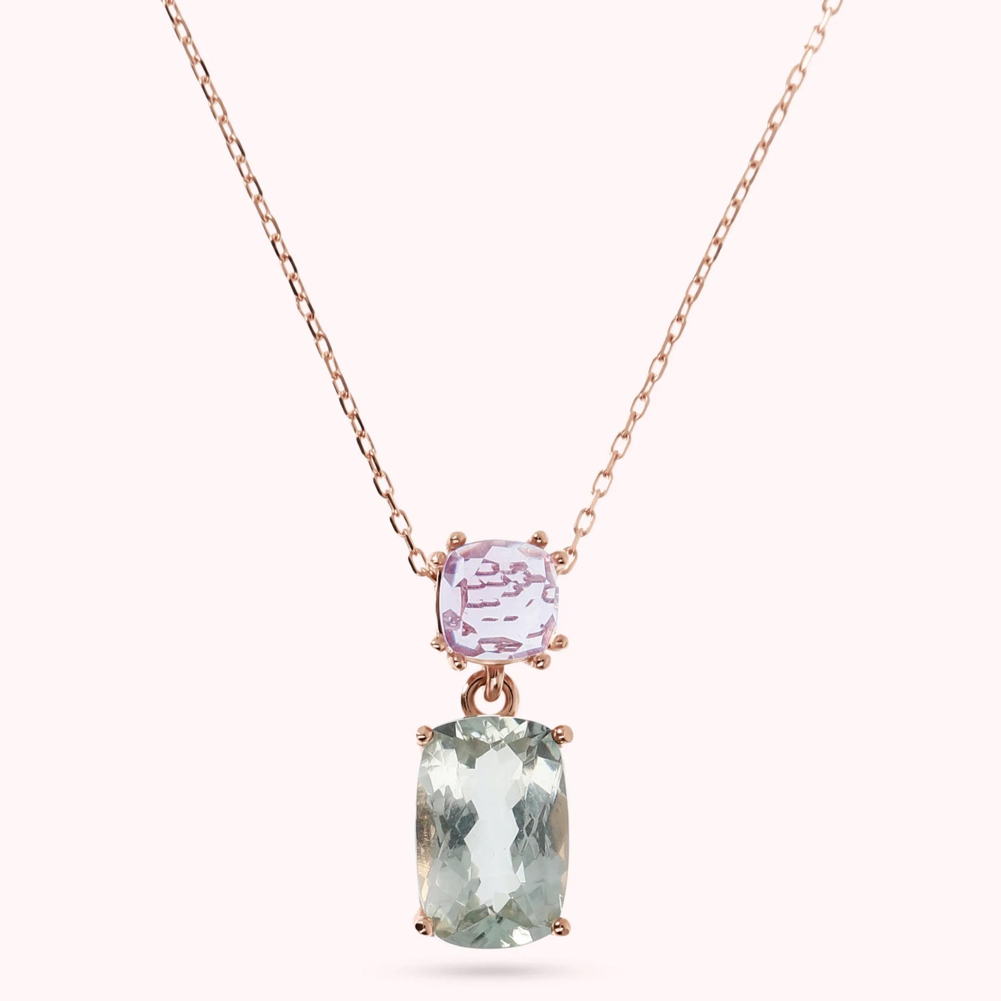 9 Kt rose gold necklace with pendant
