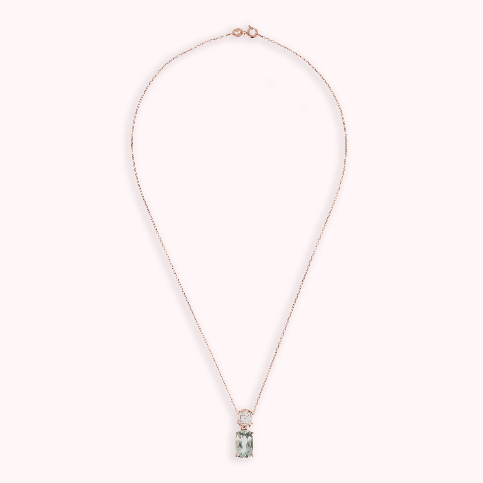 9 Kt rose gold necklace with pendant