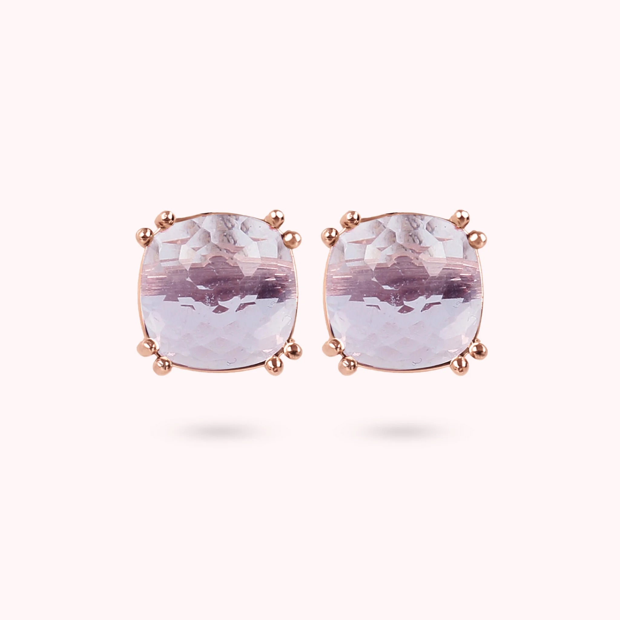 Clous d'oreilles en or rose 9 Kt