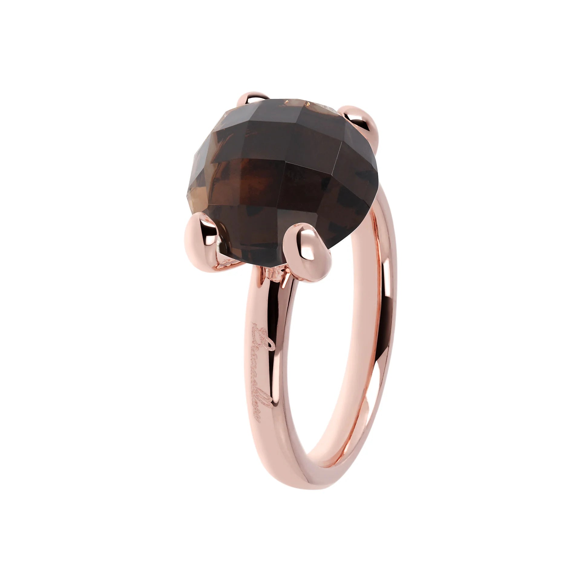 Anello Cocktail Grande con Pietra Naturale Tonda
