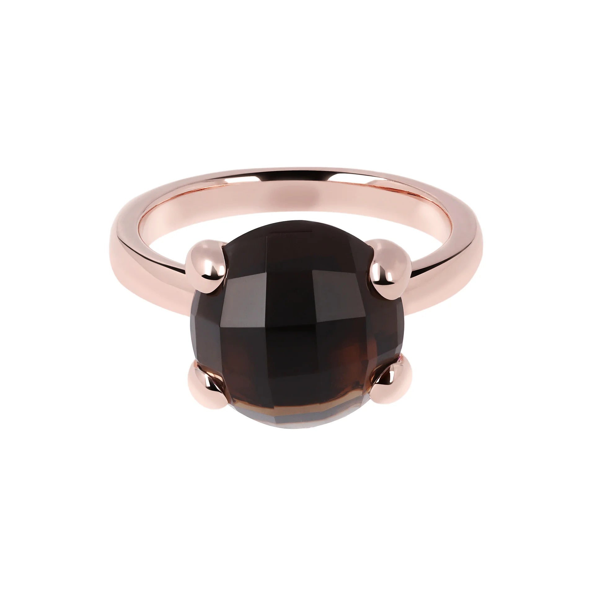 Anello Cocktail Grande con Pietra Naturale Tonda