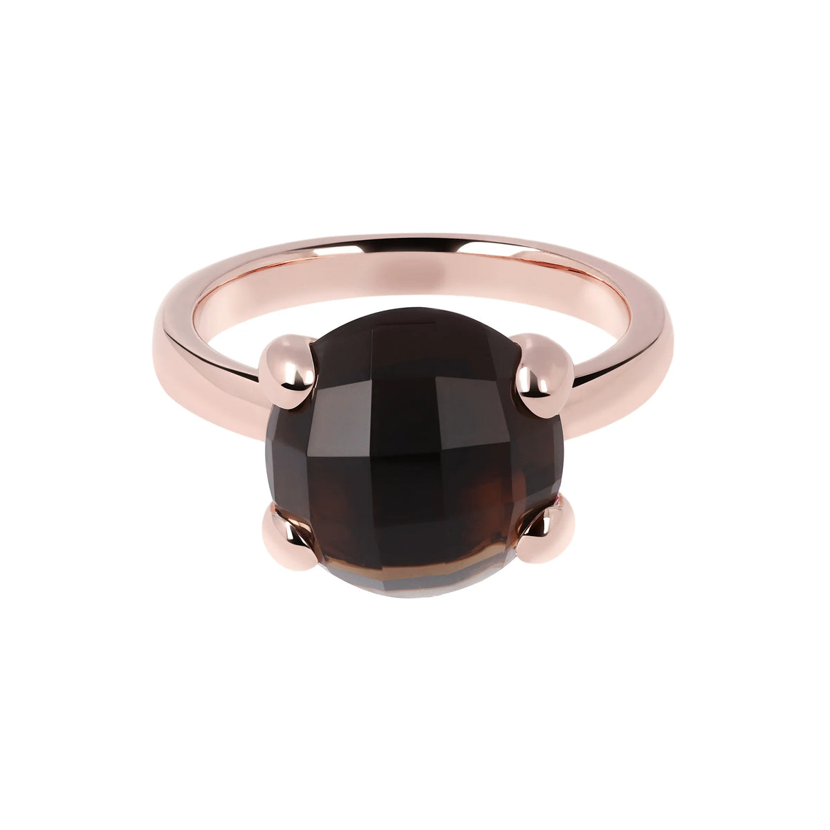 Anello Cocktail Grande con Pietra Naturale Tonda