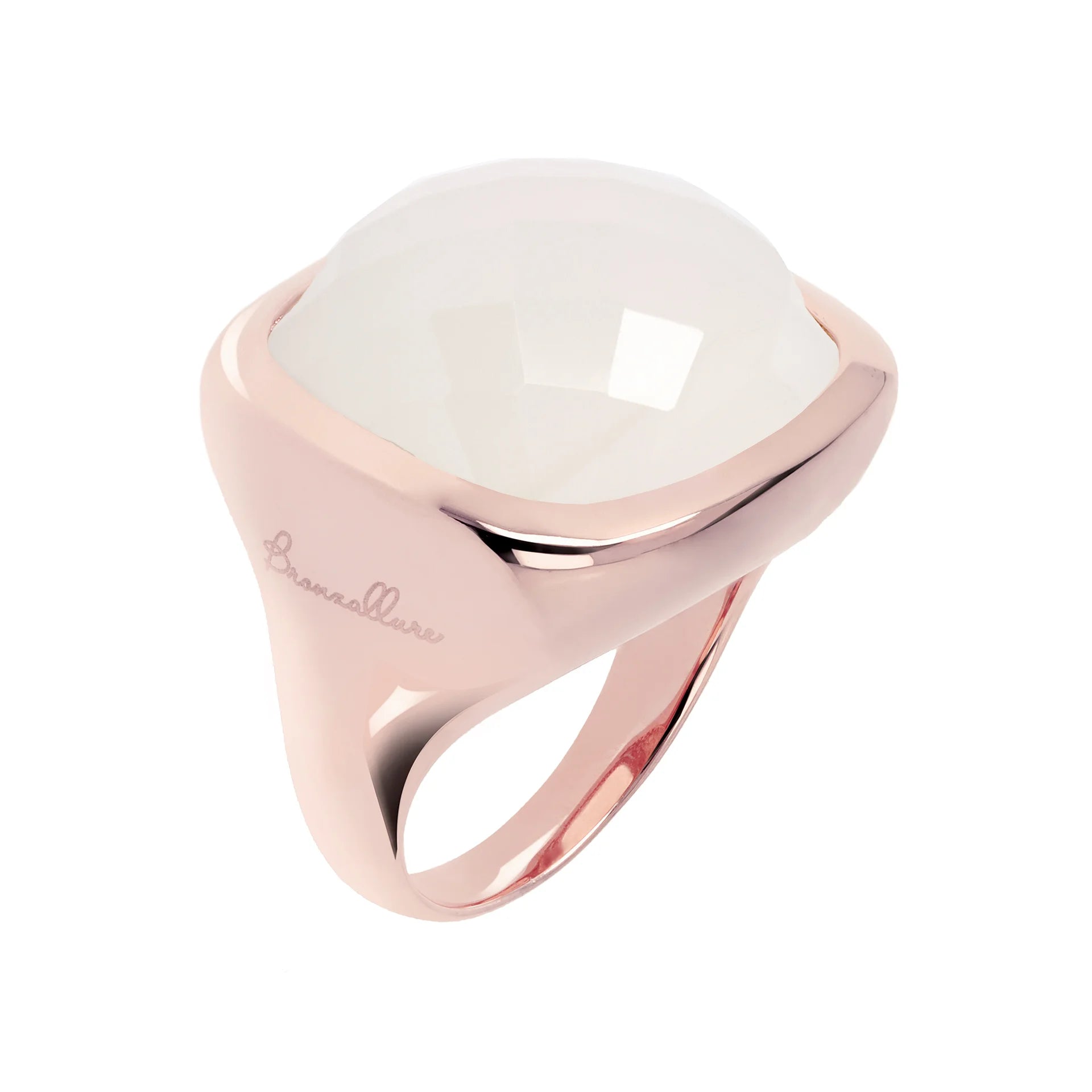BAGUE AVEC PIERRE CARREE MAXI