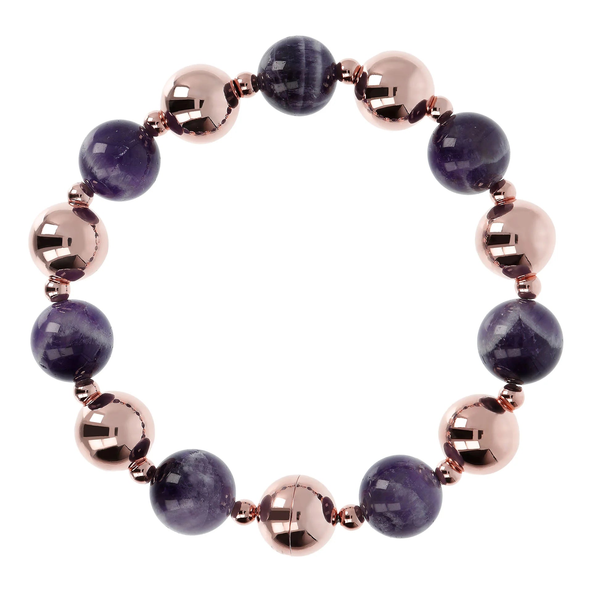 VARIEGATA ALTERNATED BEADED AND STONES BRACELET