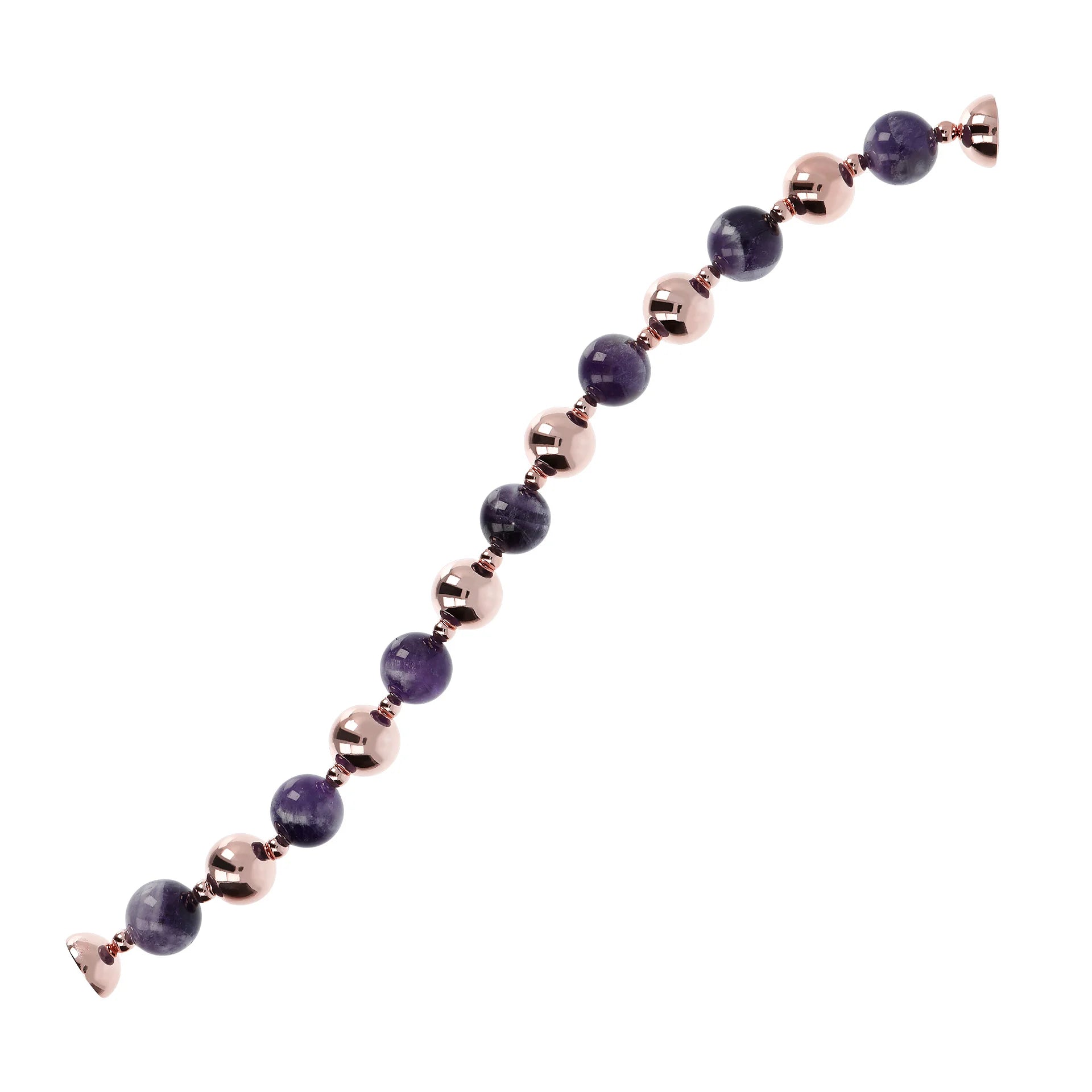 VARIEGATA ALTERNATED BEADED AND STONES BRACELET