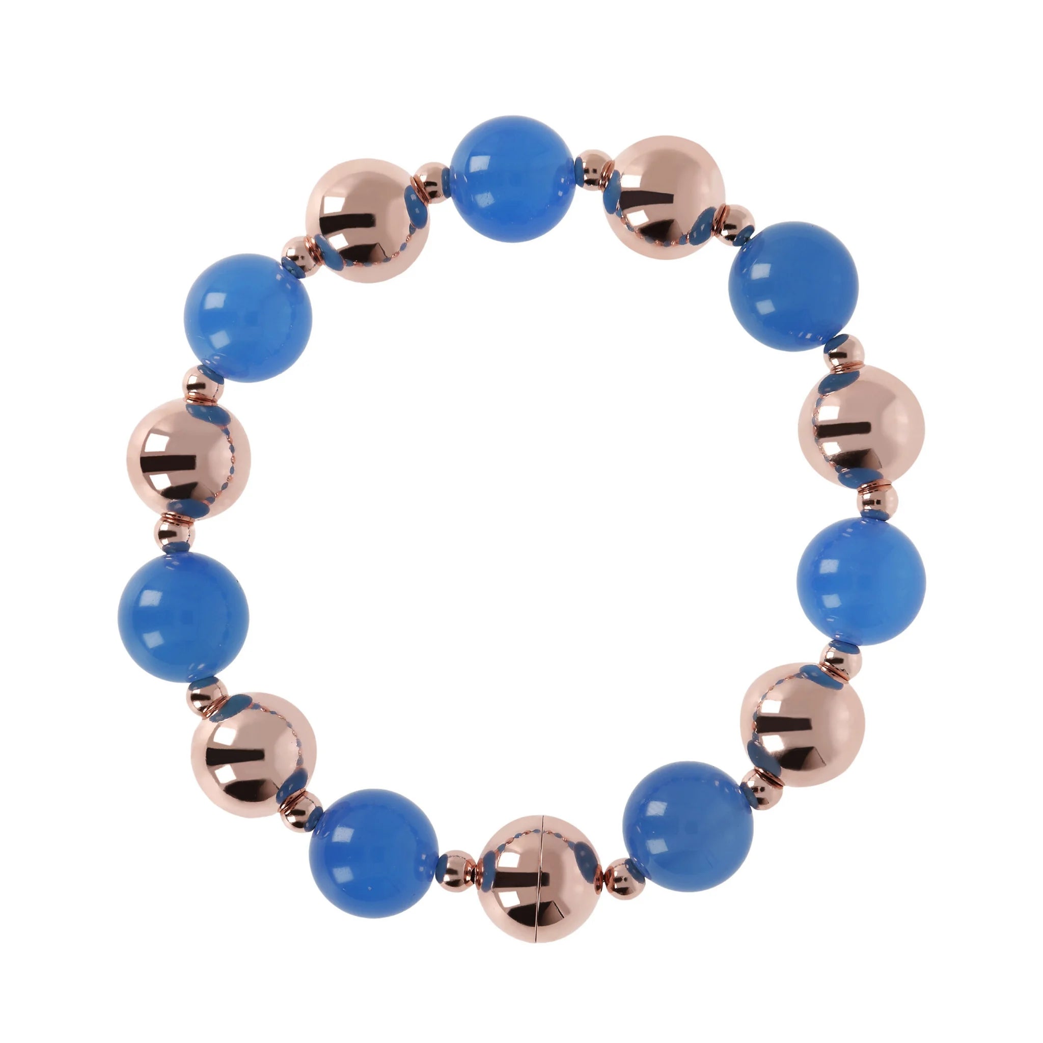 VARIEGATA ALTERNATED BEADED AND STONES BRACELET