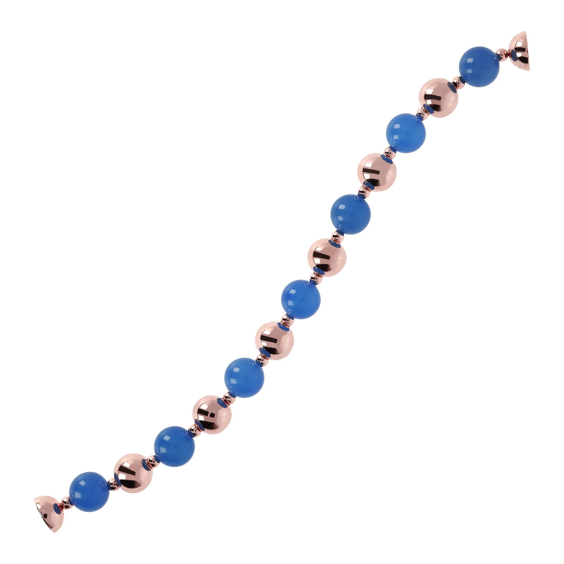 VARIEGATA ALTERNATED BEADED AND STONES BRACELET