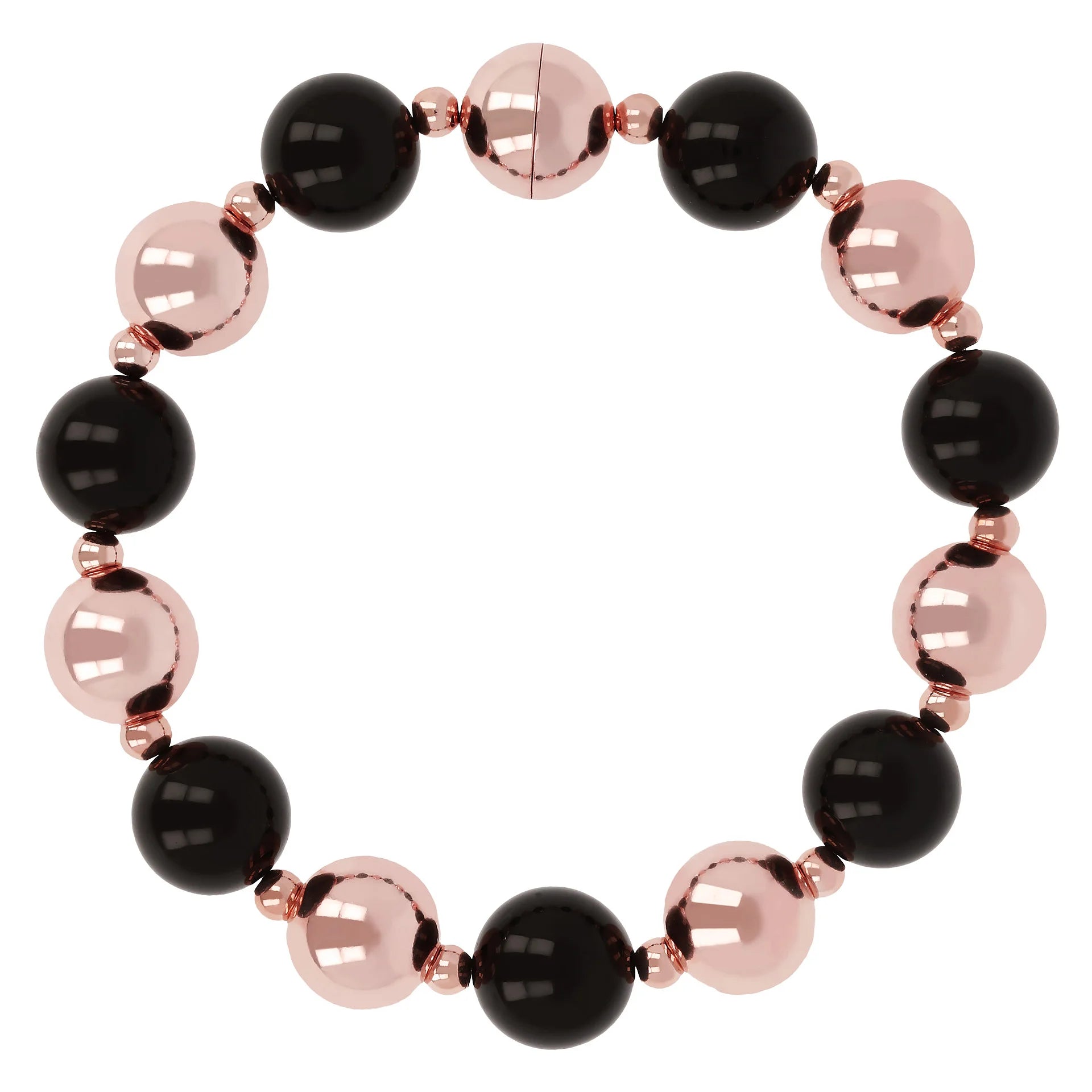 VARIEGATA ALTERNATED BEADED AND STONES BRACELET
